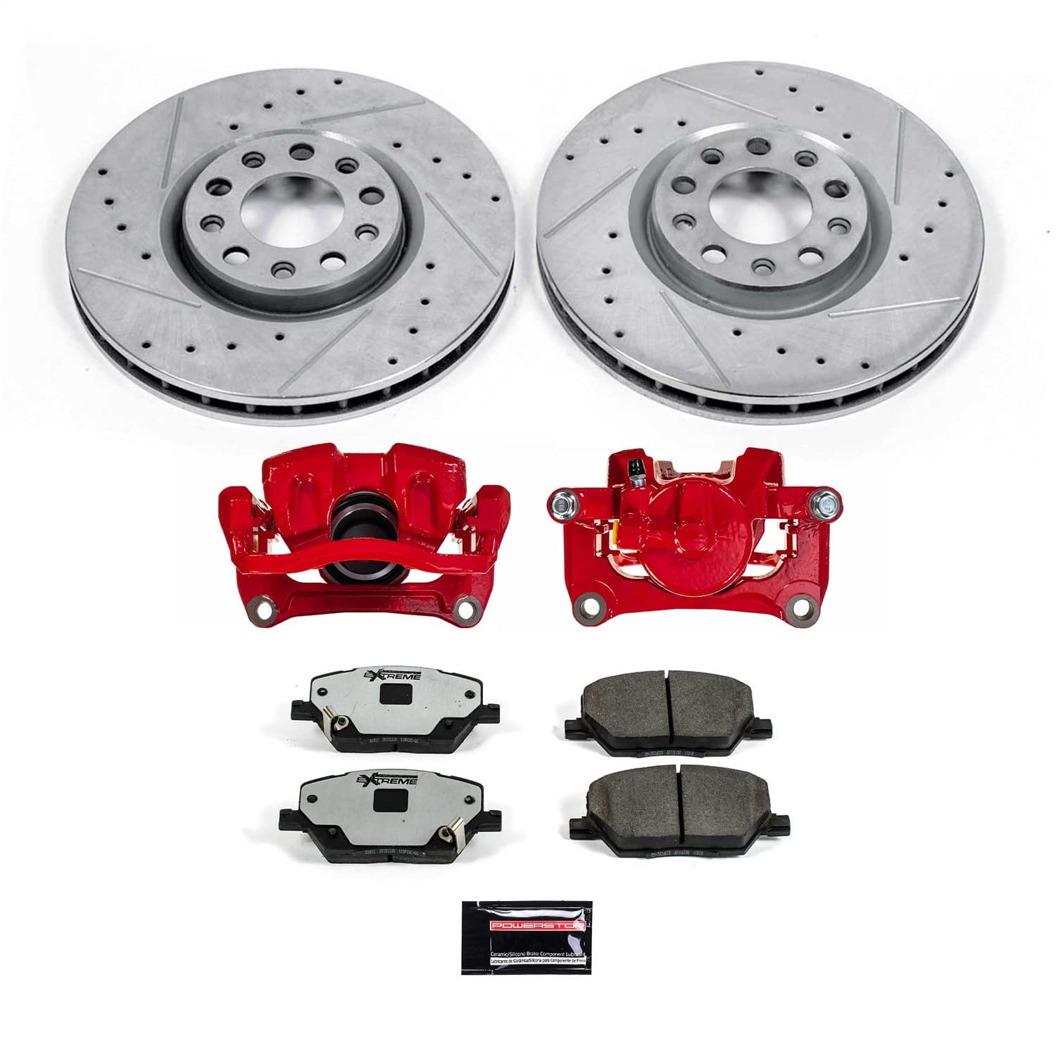 Power Stop - KC7299-36 - Front - Disc Brake Pad/Caliper and Rotor Kit image 1