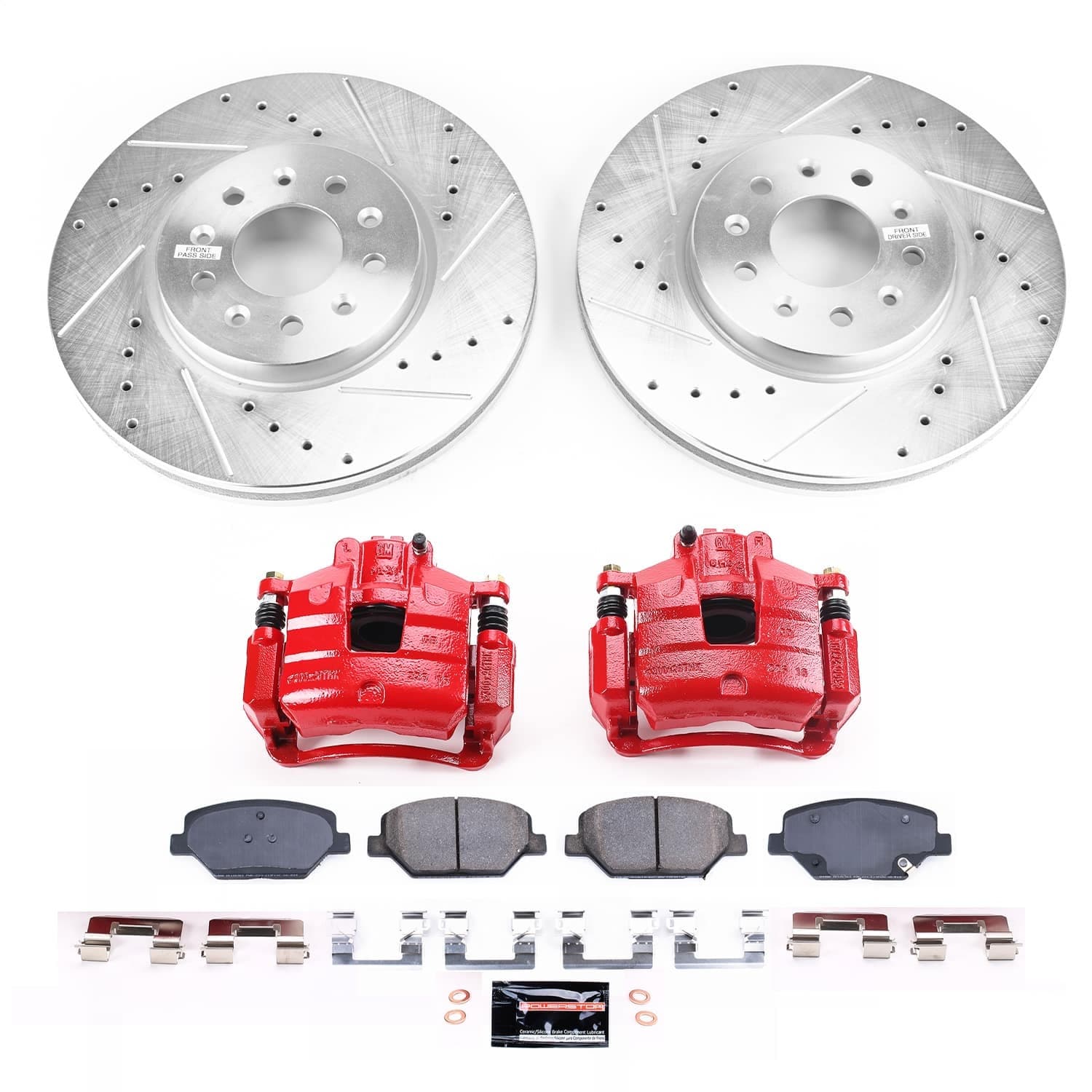 Power Stop - KC7661B - Front - Disc Brake Pad and Rotor Kit image 1
