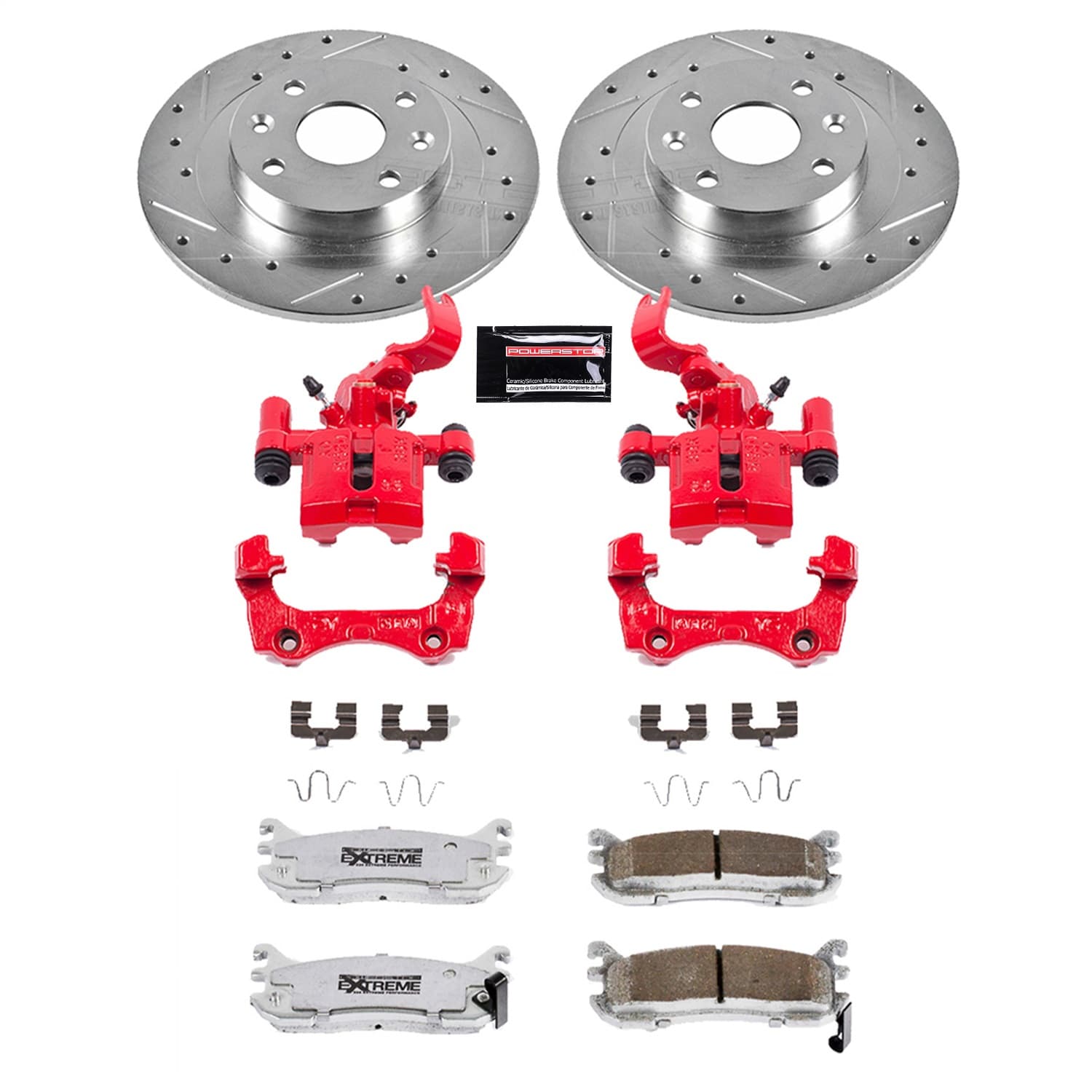 Power Stop - KC772-26 - Rear - Disc Brake Pad/Caliper and Rotor Kit image 1
