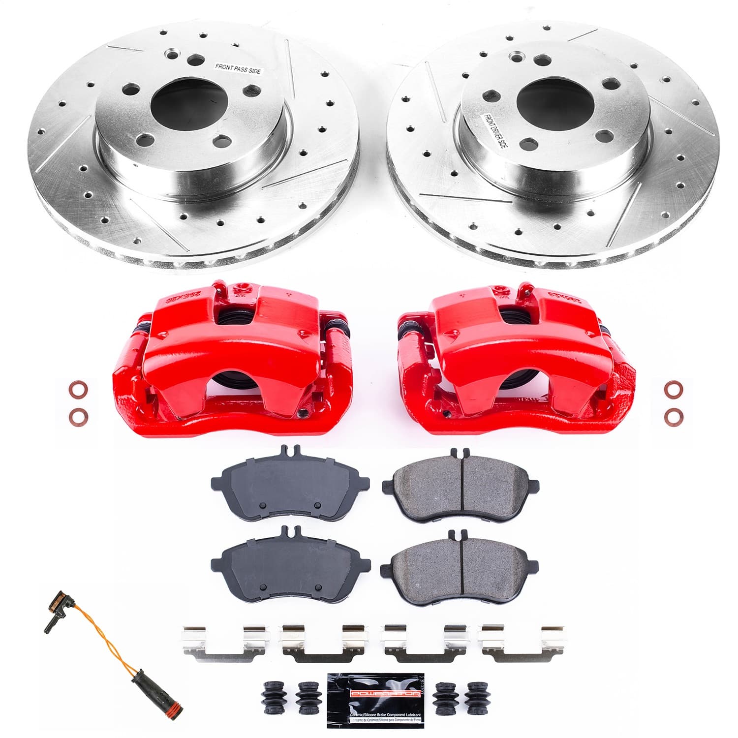 Power Stop - KC7766 - Front - Disc Brake Pad/Caliper and Rotor Kit image 1