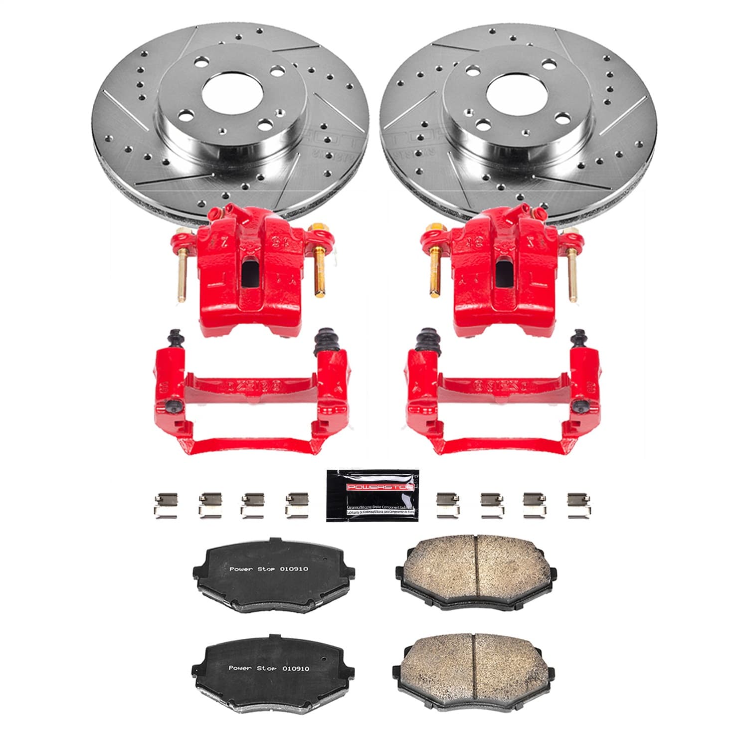 Power Stop - KC793 - Front - Disc Brake Pad/Caliper and Rotor Kit image 1