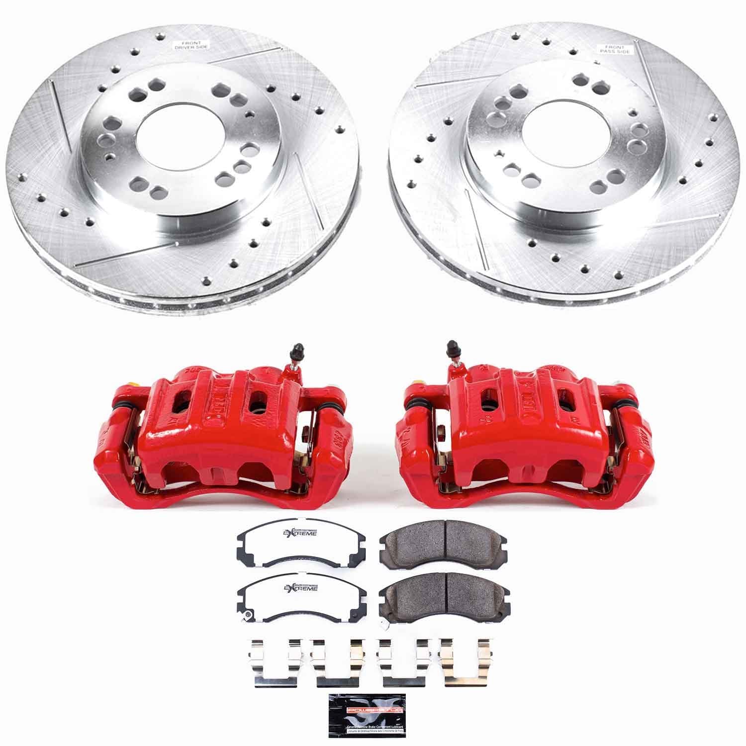 Power Stop - KC798B-26 - Front - Disc Brake Pad/Caliper and Rotor Kit image 1