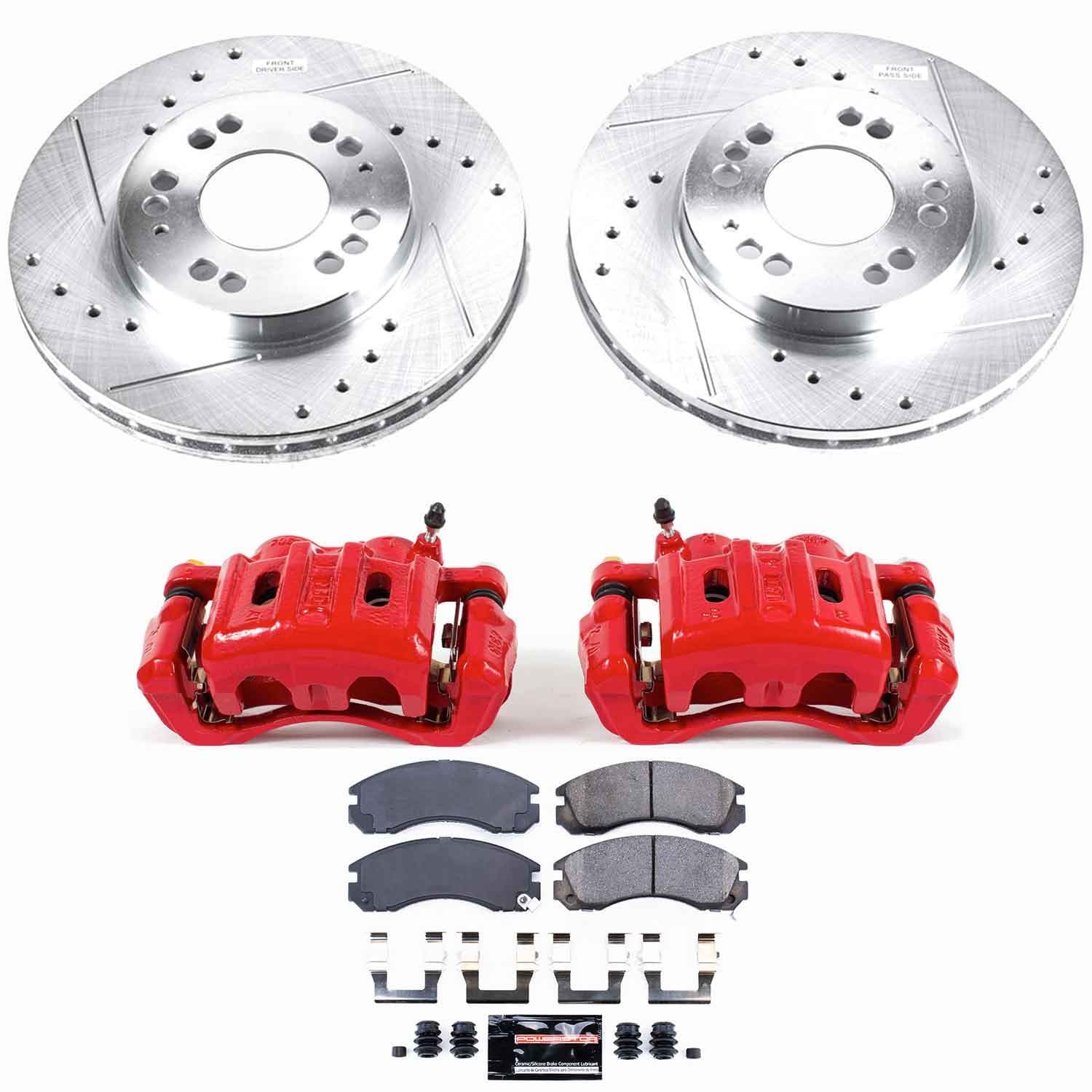 Power Stop - KC798B - Front - Disc Brake Pad/Caliper and Rotor Kit image 1