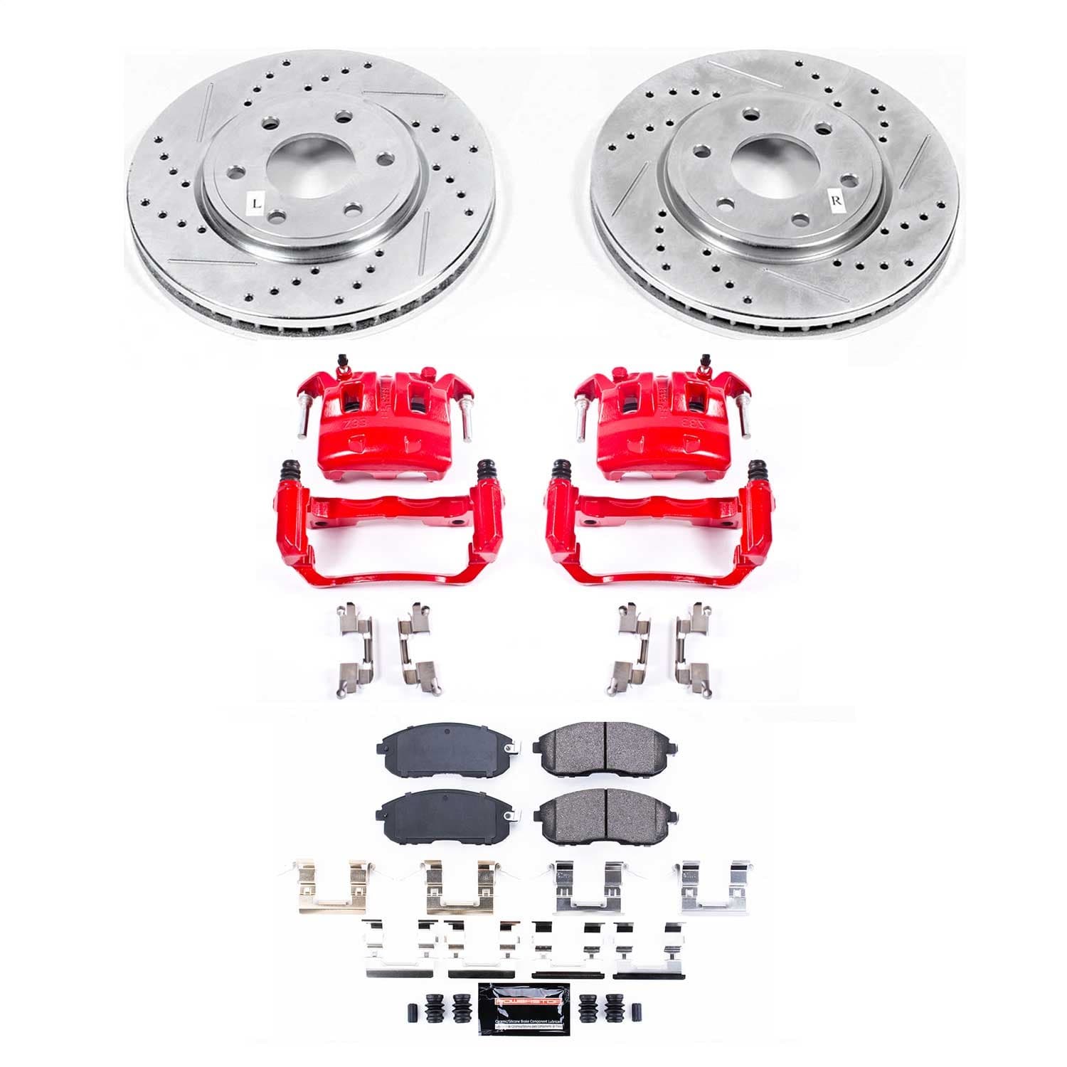 Power Stop - KC8324 - Front - Disc Brake Pad/Caliper and Rotor Kit image 1