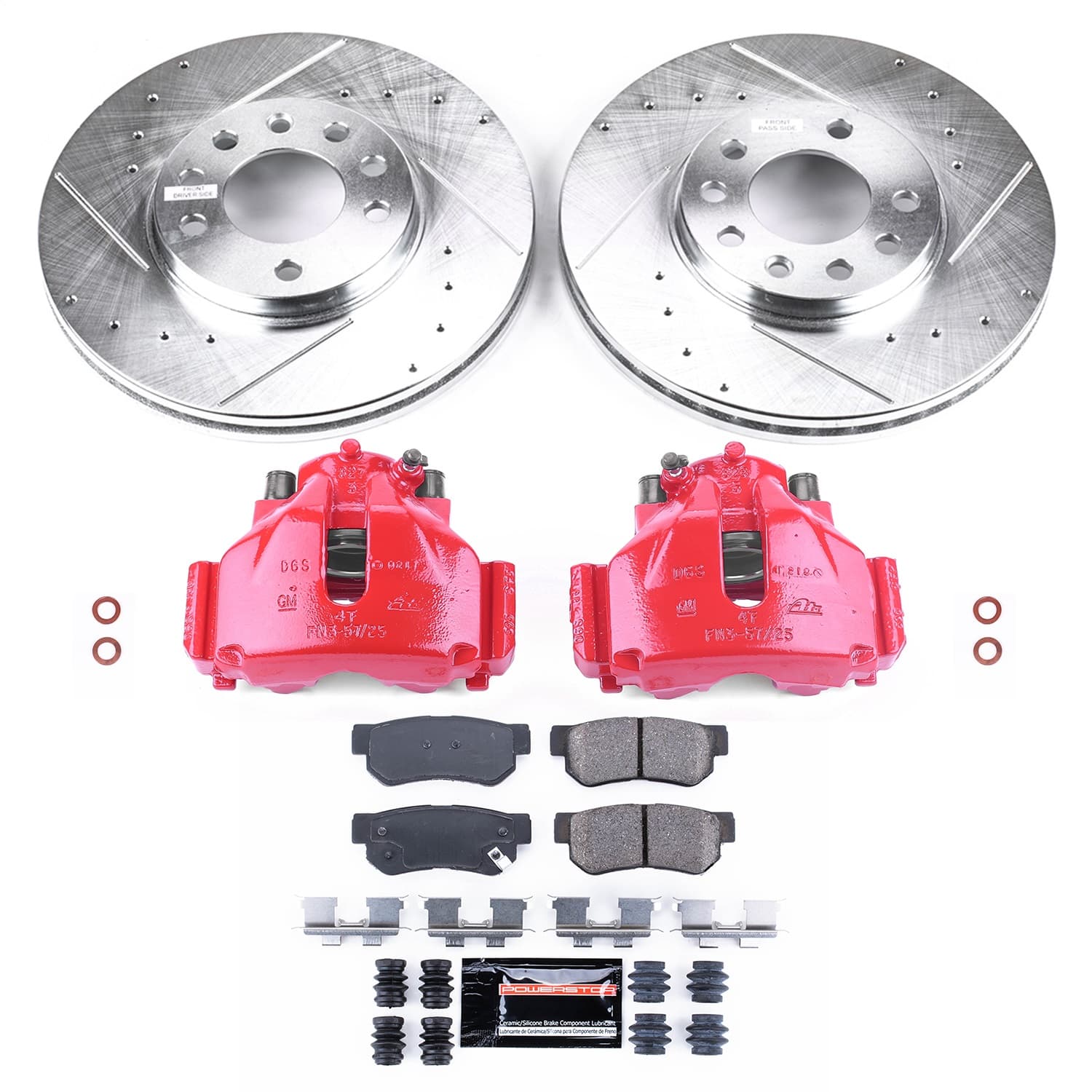 Power Stop - KC834 - Front - Disc Brake Pad/Caliper and Rotor Kit image 1
