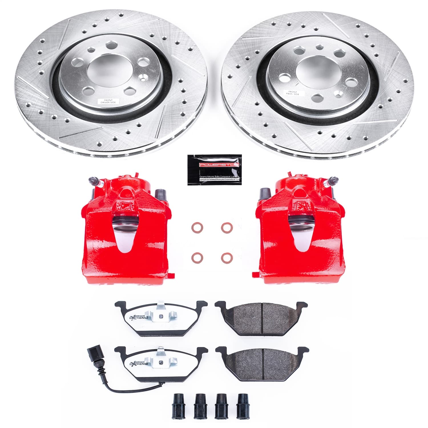 Power Stop - KC839-26 - Front - Disc Brake Pad/Caliper and Rotor Kit image 1