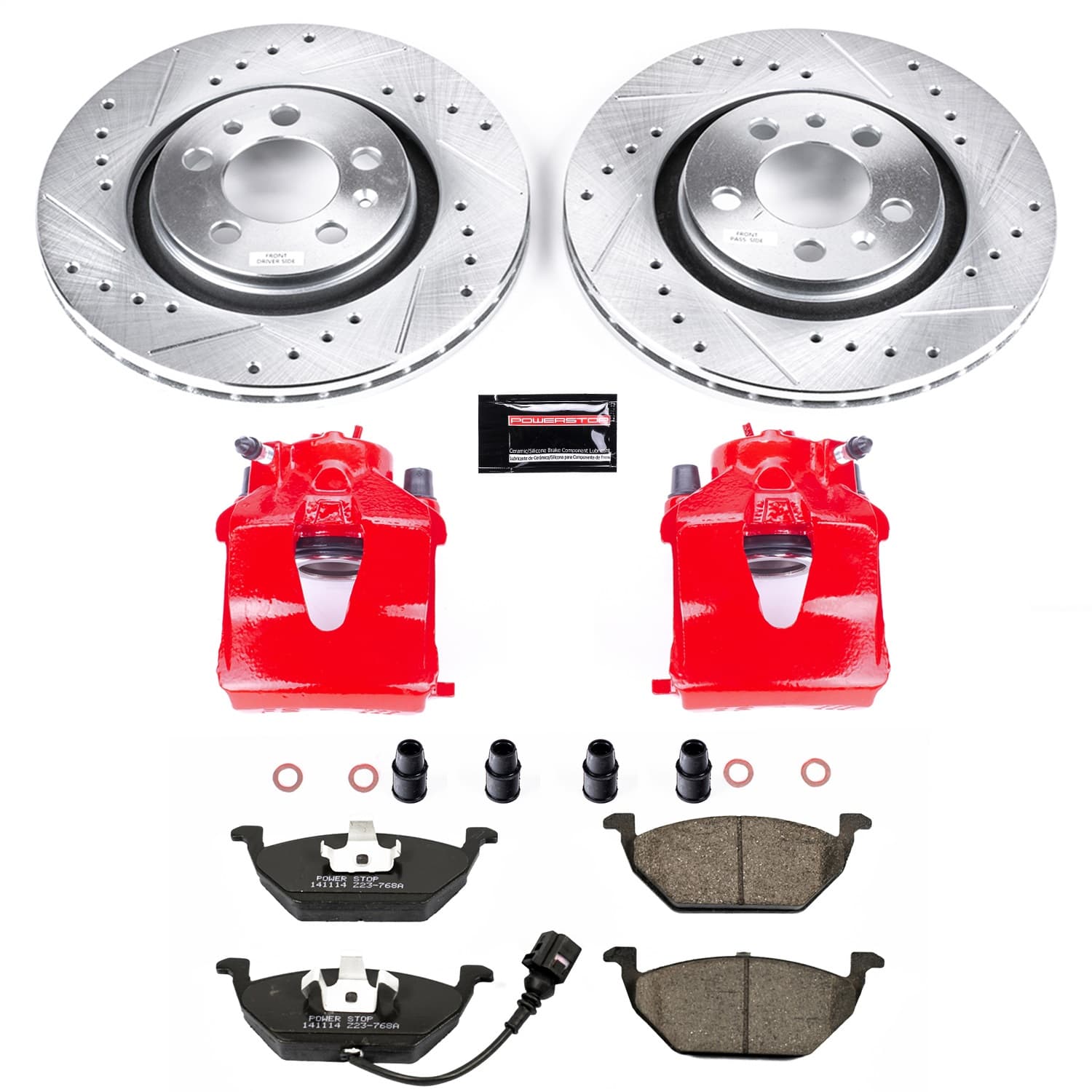 Power Stop - KC839 - Front - Disc Brake Pad/Caliper and Rotor Kit image 1