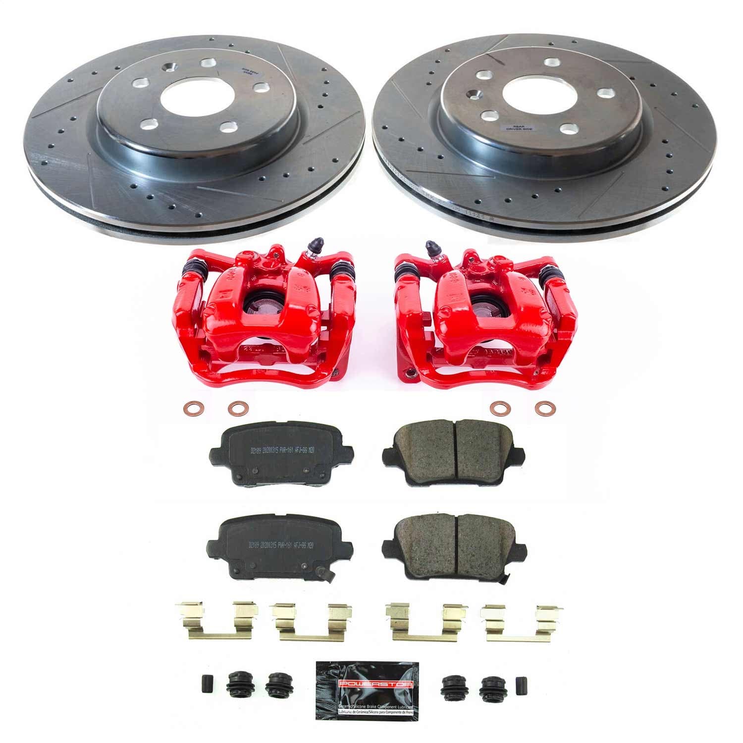 Power Stop - KC8487 - Rear - Disc Brake Pad and Rotor Kit image 1