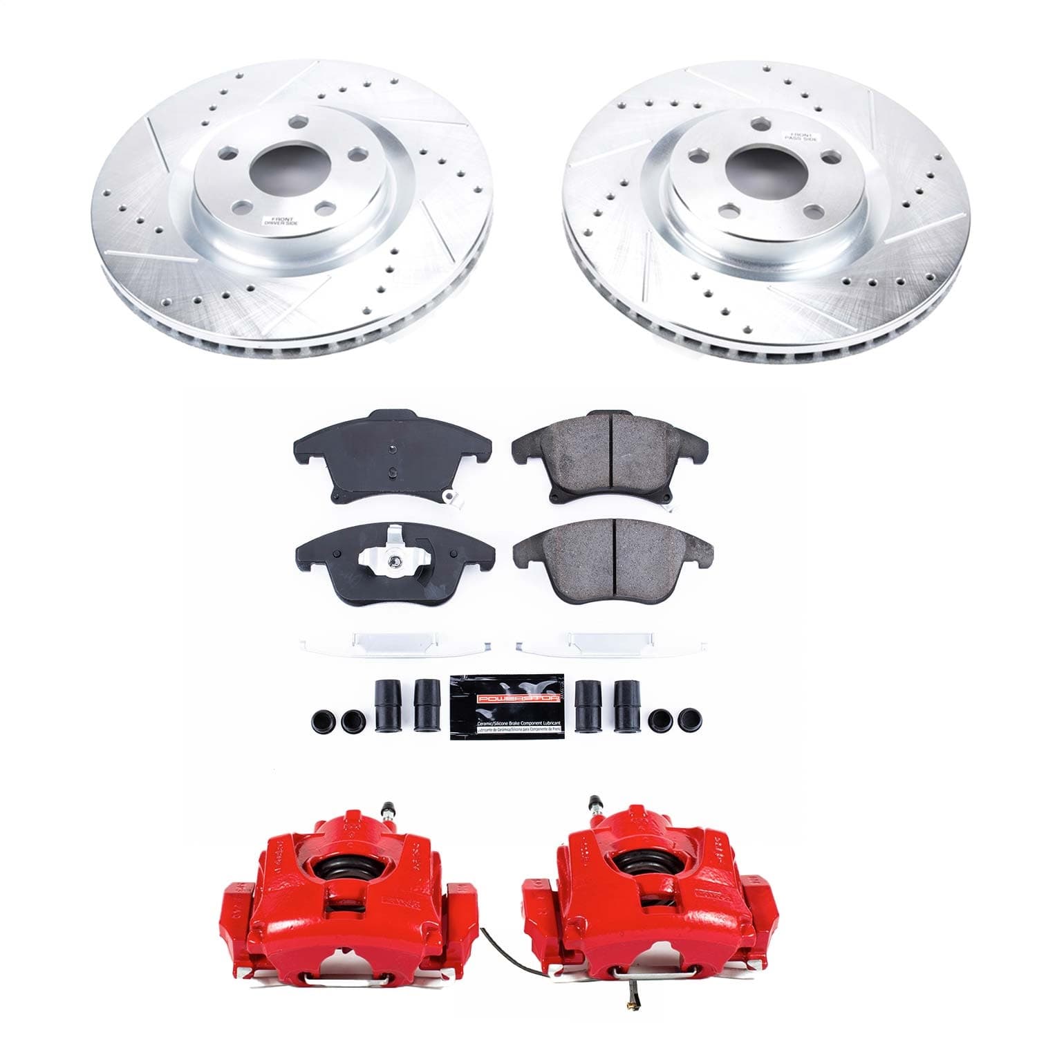 Power Stop - KC8540 - Front - Disc Brake Pad/Caliper and Rotor Kit image 1