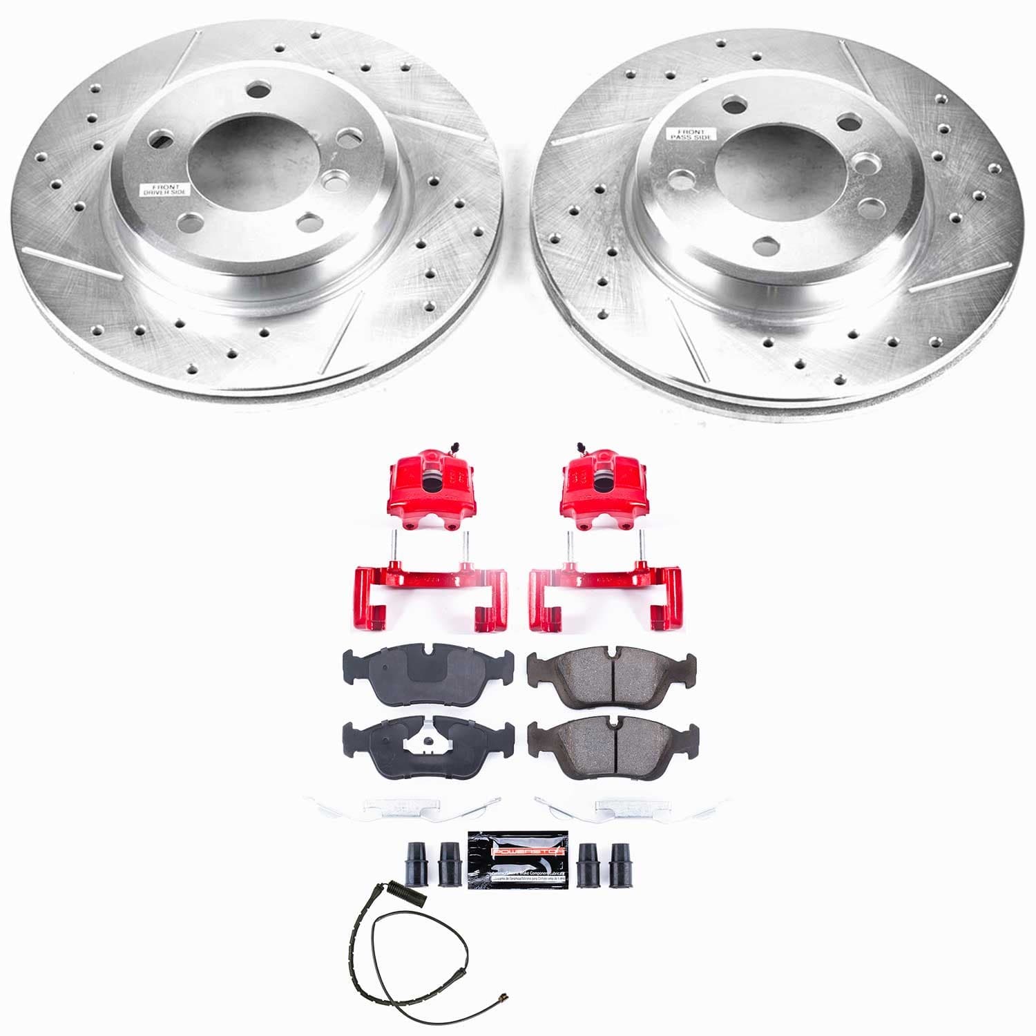 Power Stop - KC867 - Front - Disc Brake Pad/Caliper and Rotor Kit image 1
