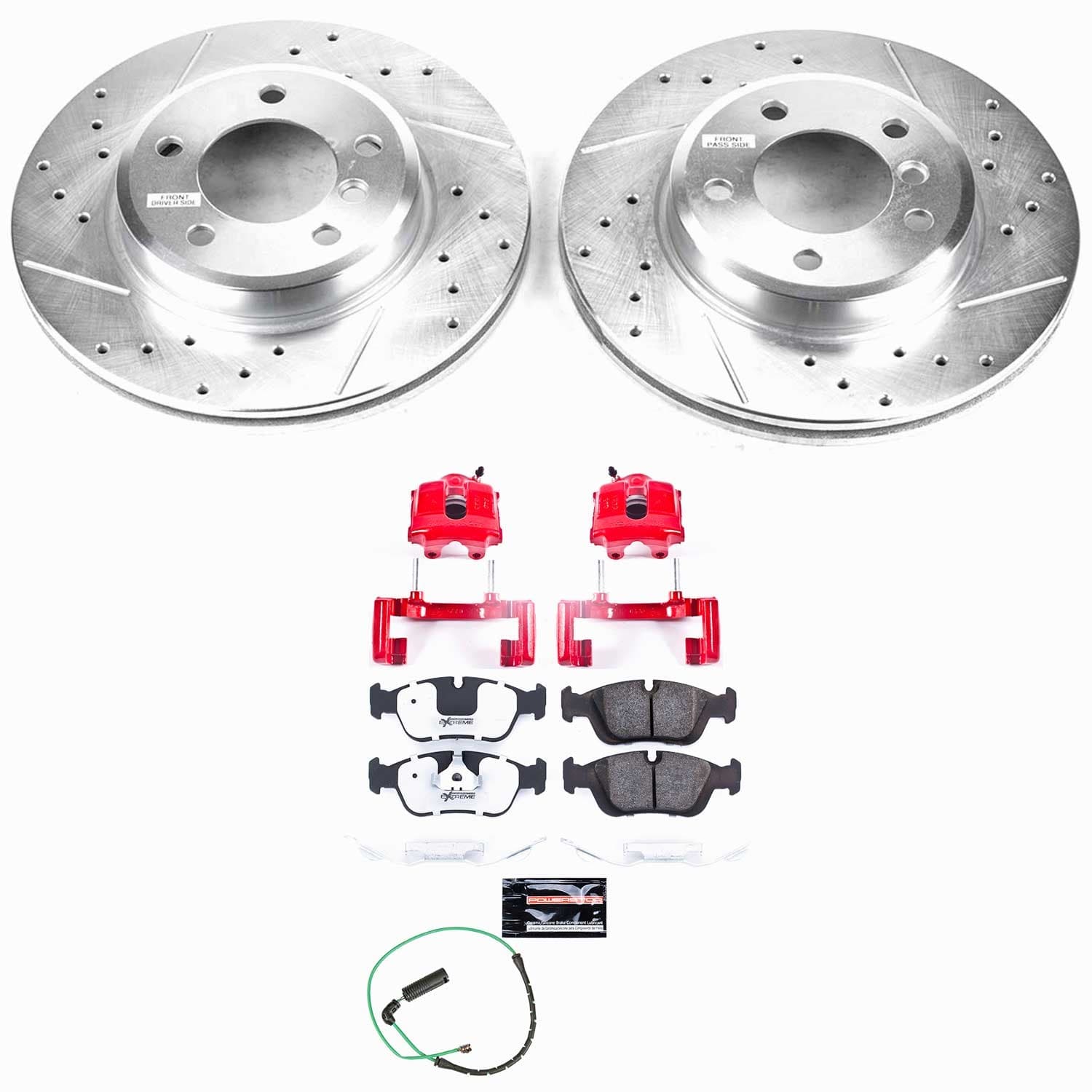 Power Stop - KC868-26 - Front - Disc Brake Pad/Caliper and Rotor Kit image 1