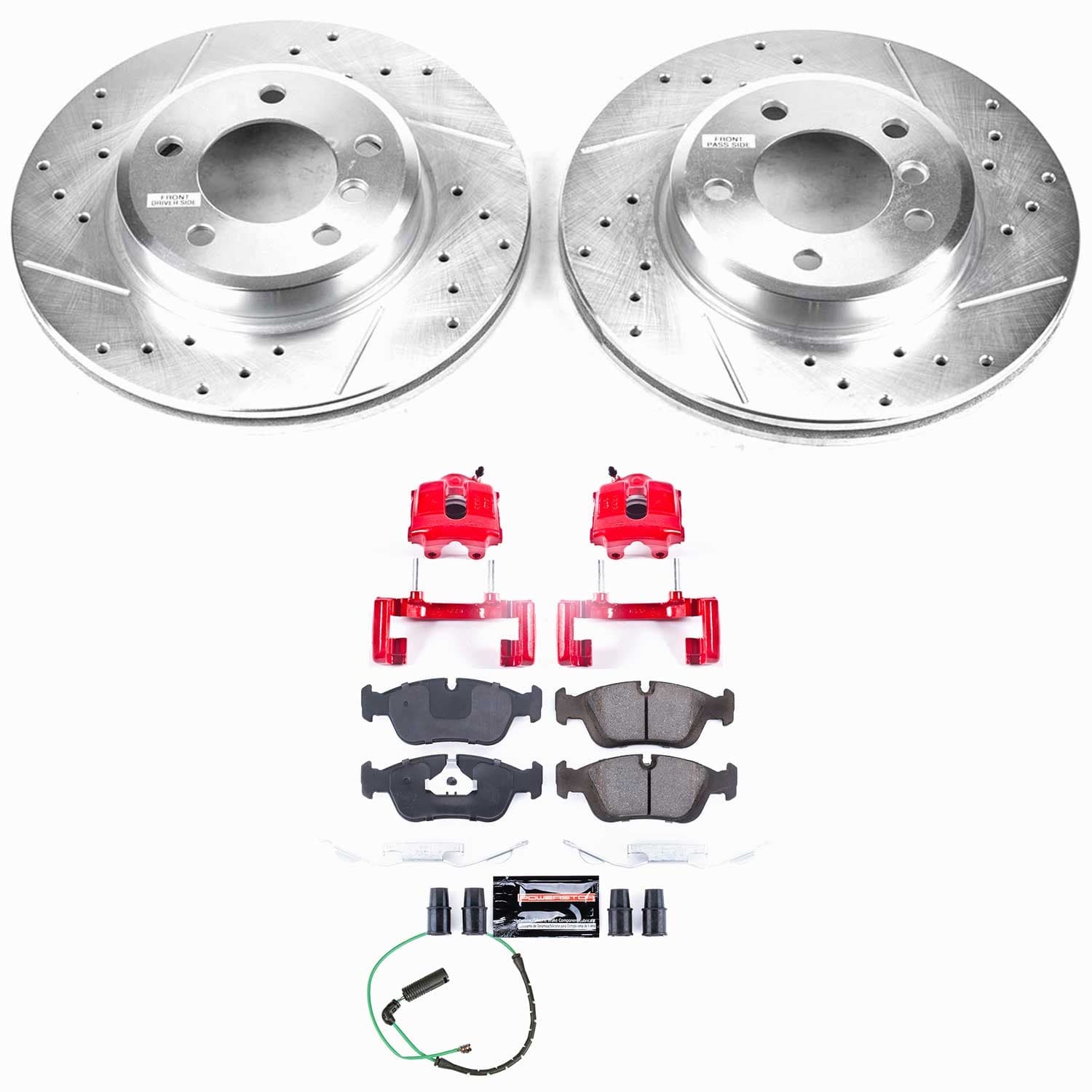 Power Stop - KC868 - Front - Disc Brake Pad/Caliper and Rotor Kit image 1