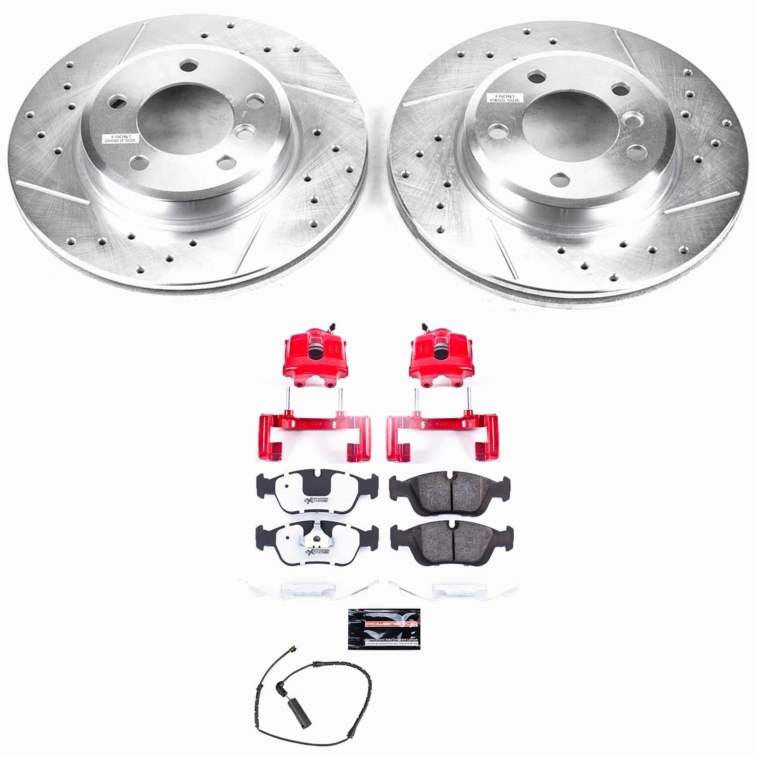 Power Stop - KC869-26 - Front - Disc Brake Pad/Caliper and Rotor Kit image 1