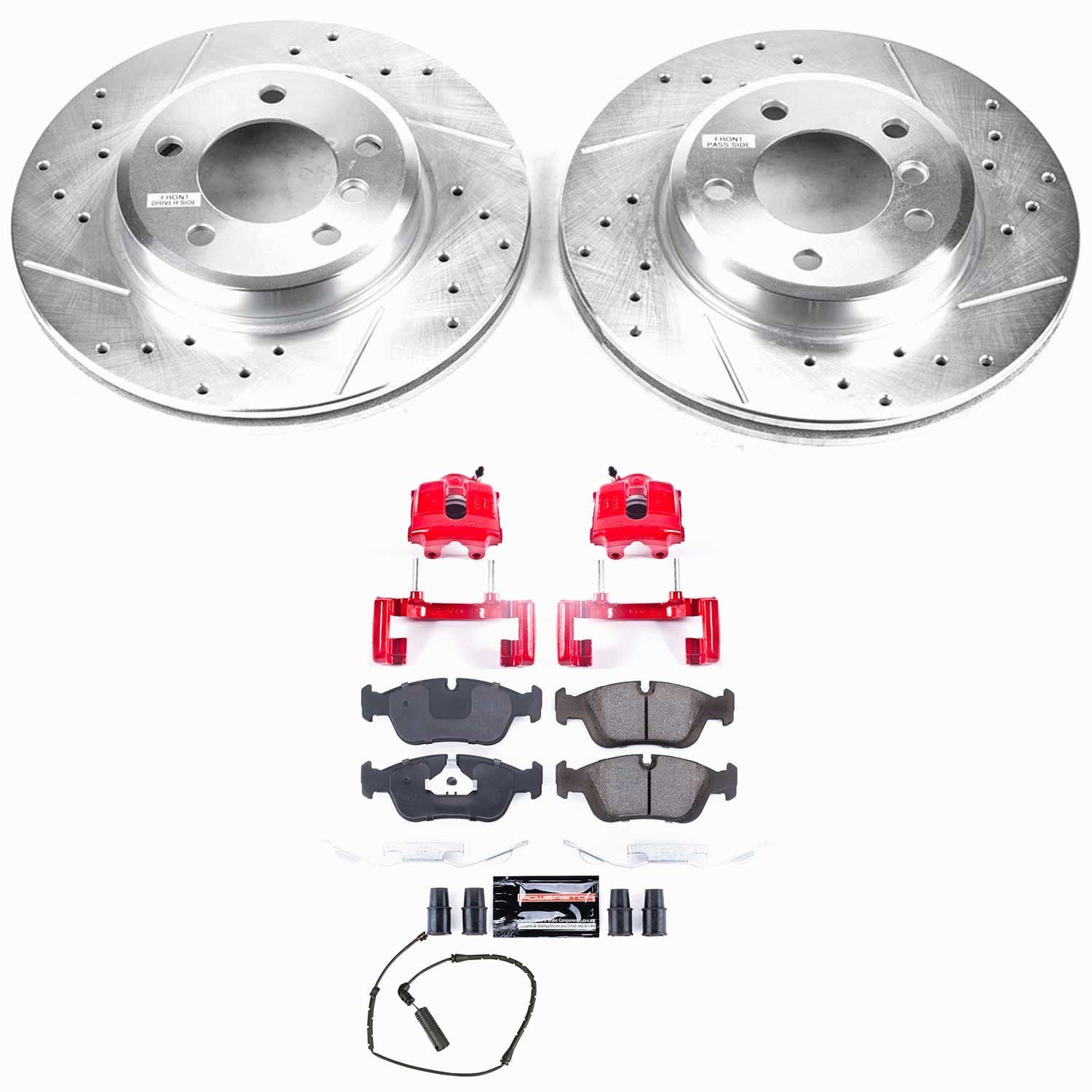 Power Stop - KC869 - Front - Disc Brake Pad/Caliper and Rotor Kit image 1