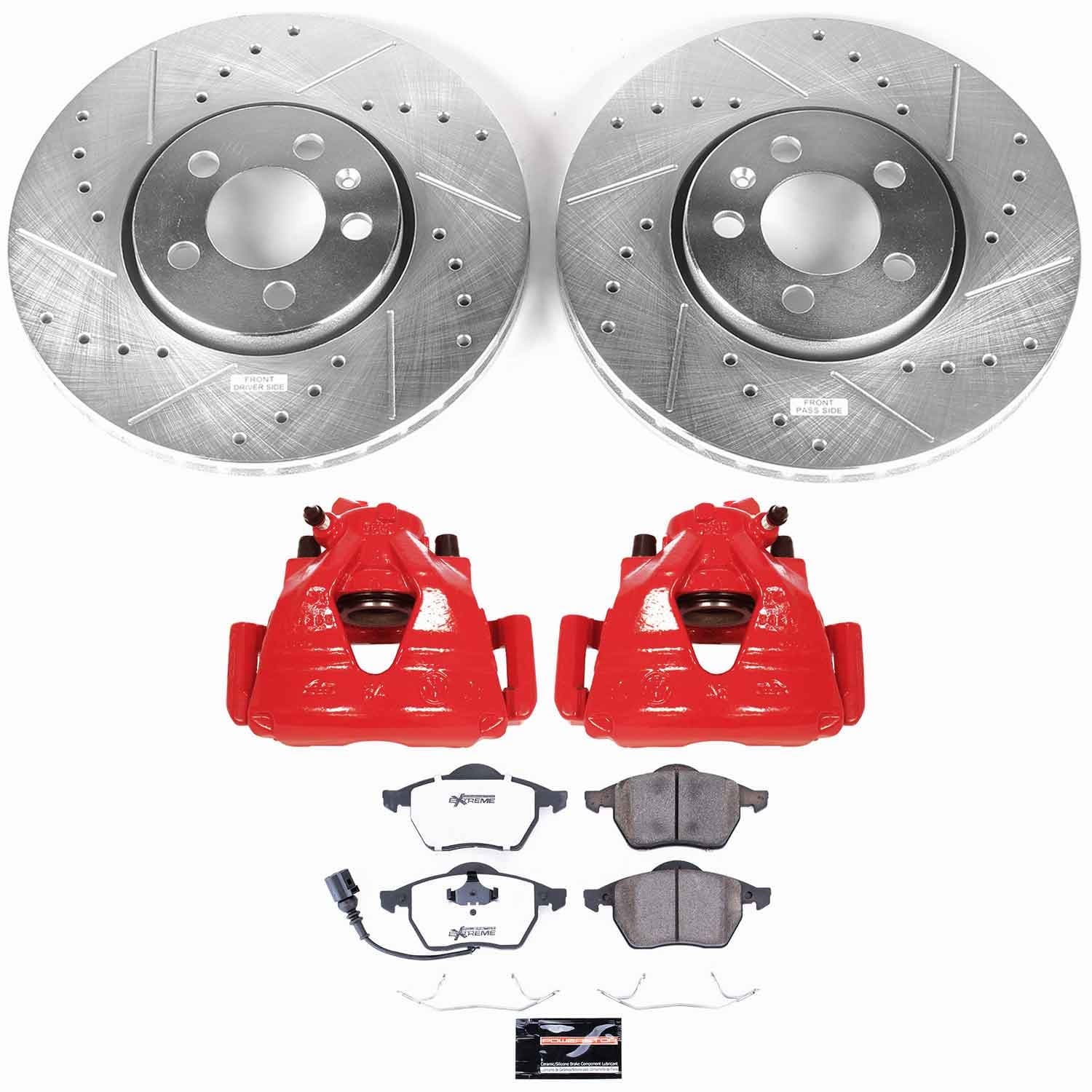 Power Stop - KC898-26 - Front - Disc Brake Pad/Caliper and Rotor Kit image 1