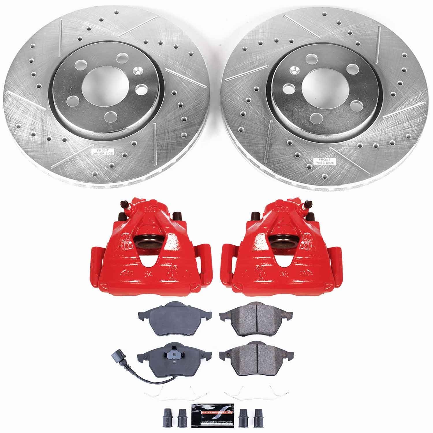 Power Stop - KC898 - Front - Disc Brake Pad/Caliper and Rotor Kit image 1