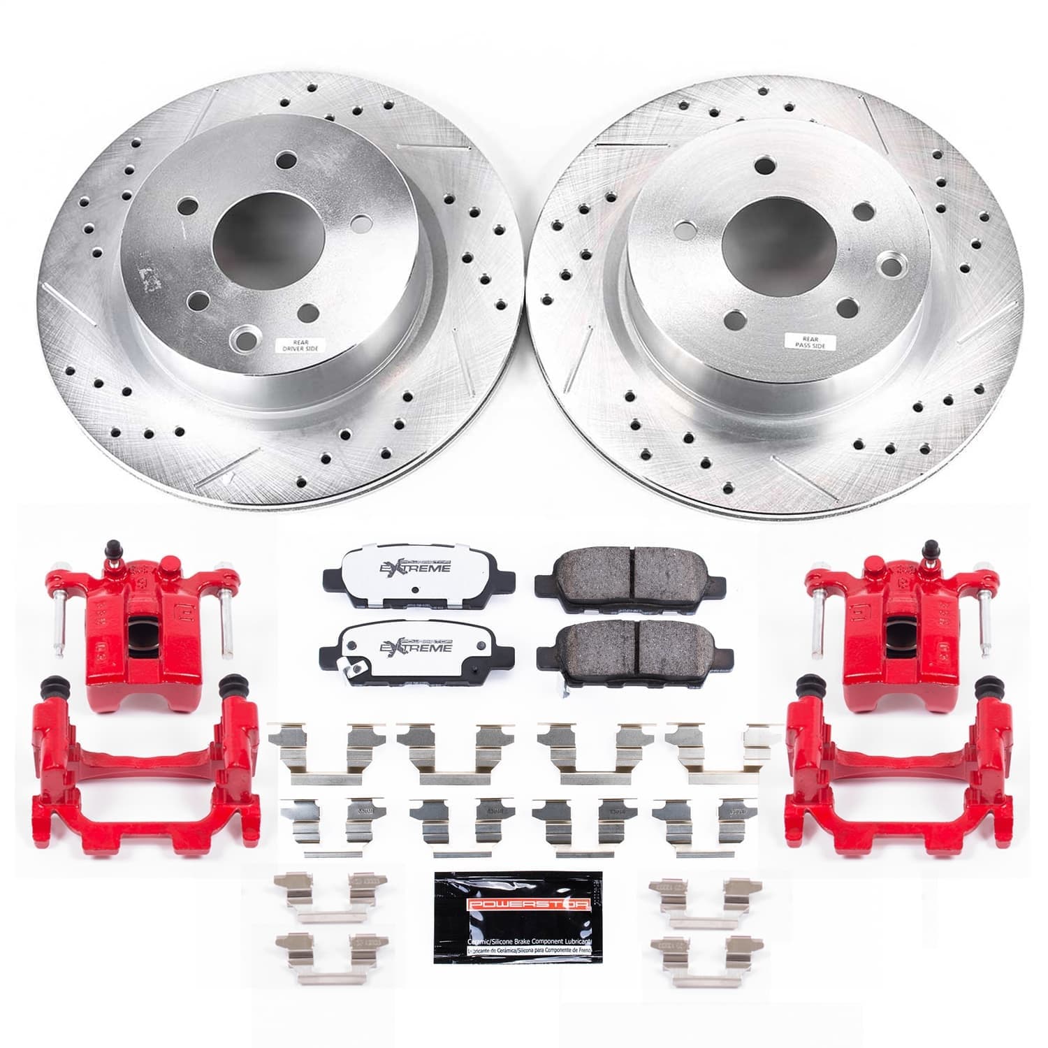 Power Stop - KC9064-26 - Rear - Disc Brake Pad and Rotor Kit image 1