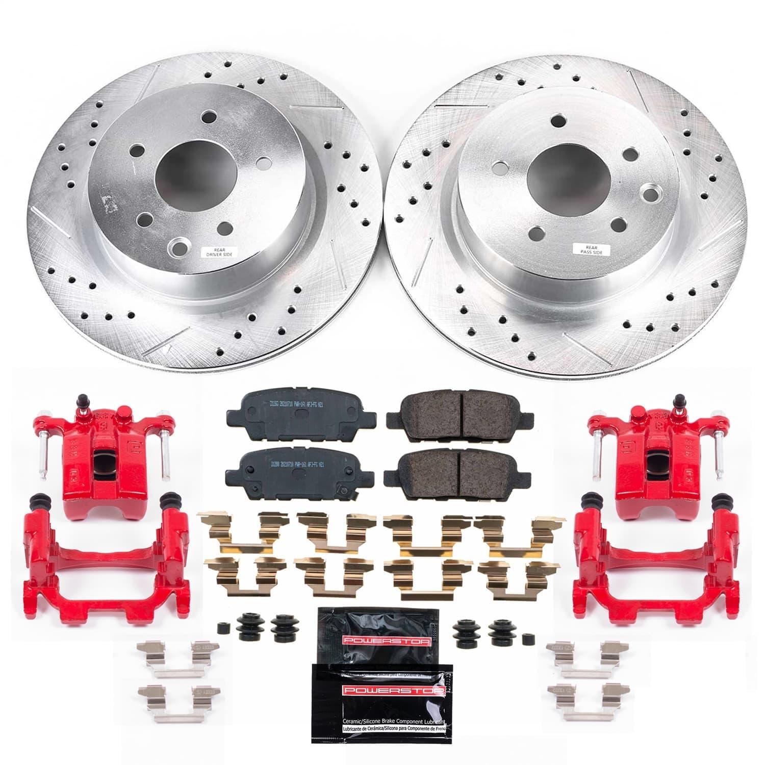 Power Stop - KC9064 - Rear - Disc Brake Pad and Rotor Kit image 1
