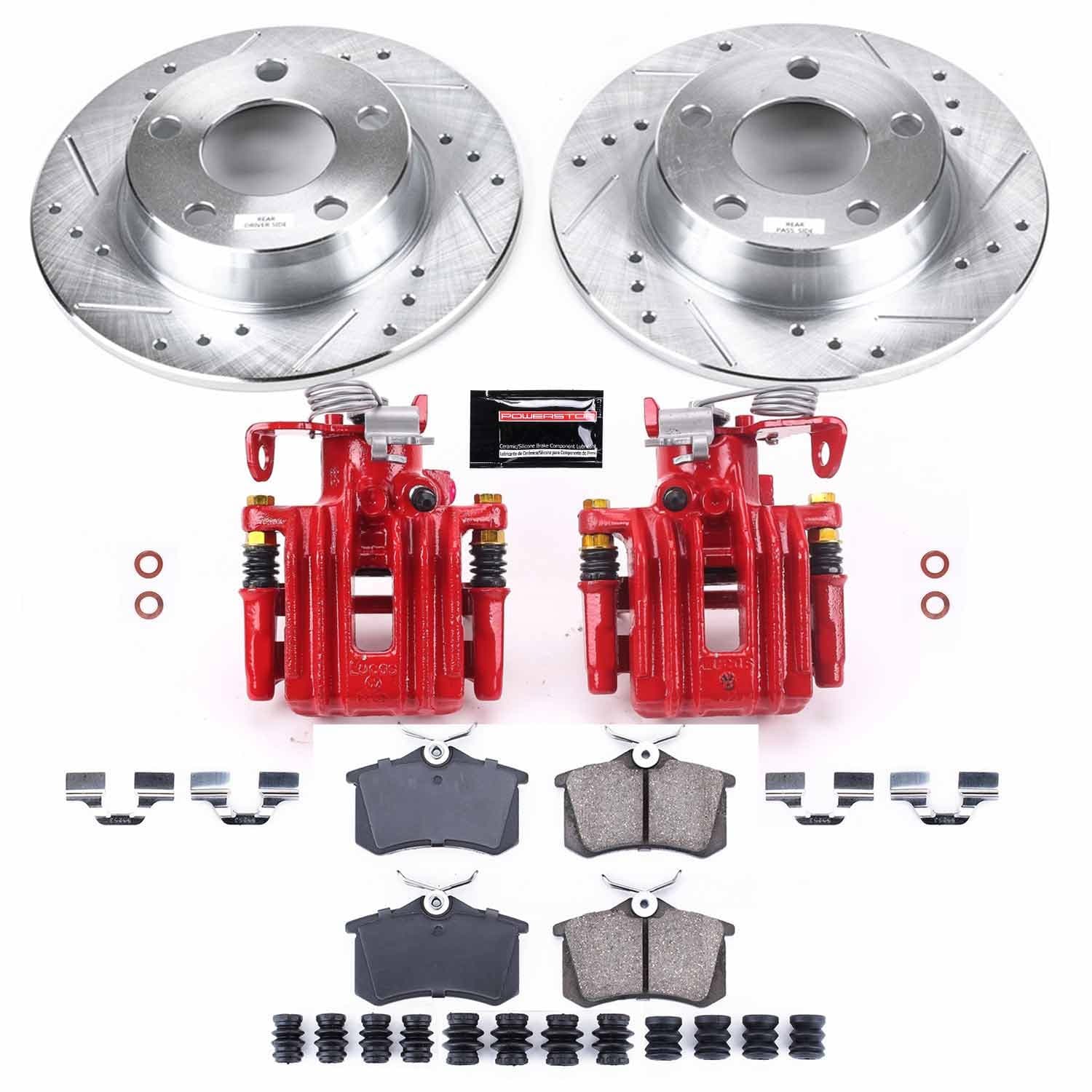 Power Stop - KC940 - Rear - Disc Brake Pad/Caliper and Rotor Kit image 1