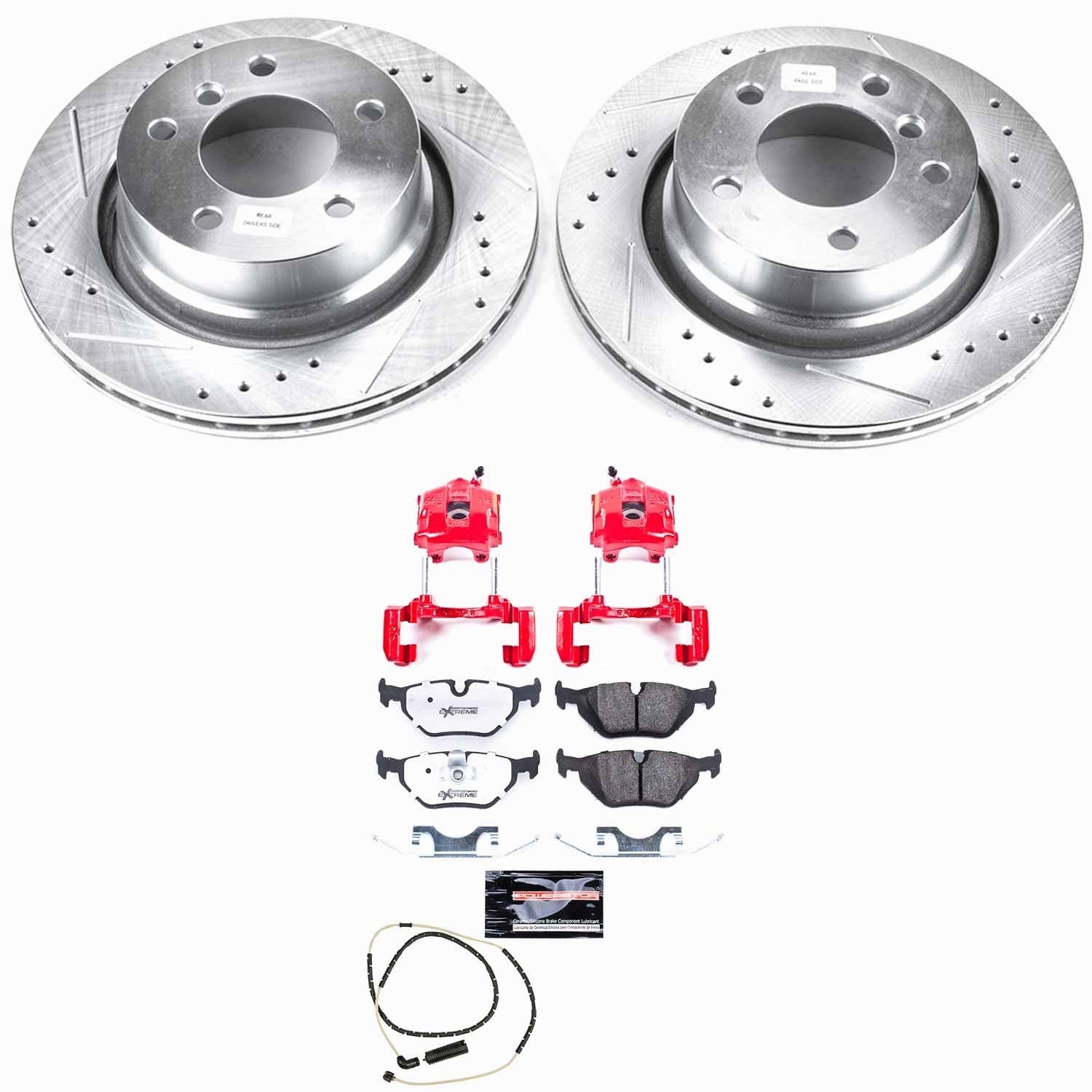 Power Stop - KC962-26 - Rear - Disc Brake Pad/Caliper and Rotor Kit image 1