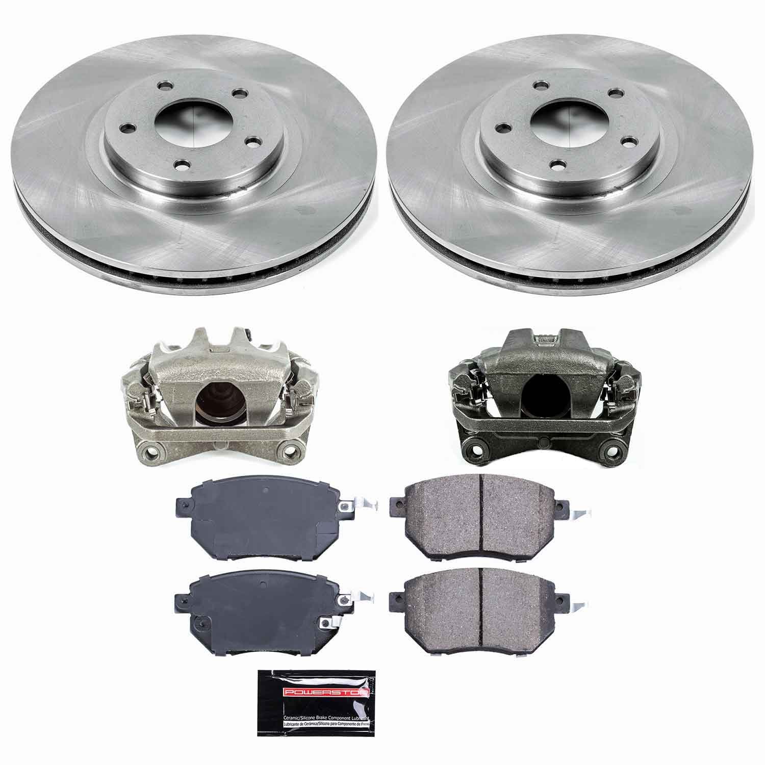 Power Stop - KCOE091A - Front - Disc Brake Pad/Caliper and Rotor Kit image 1