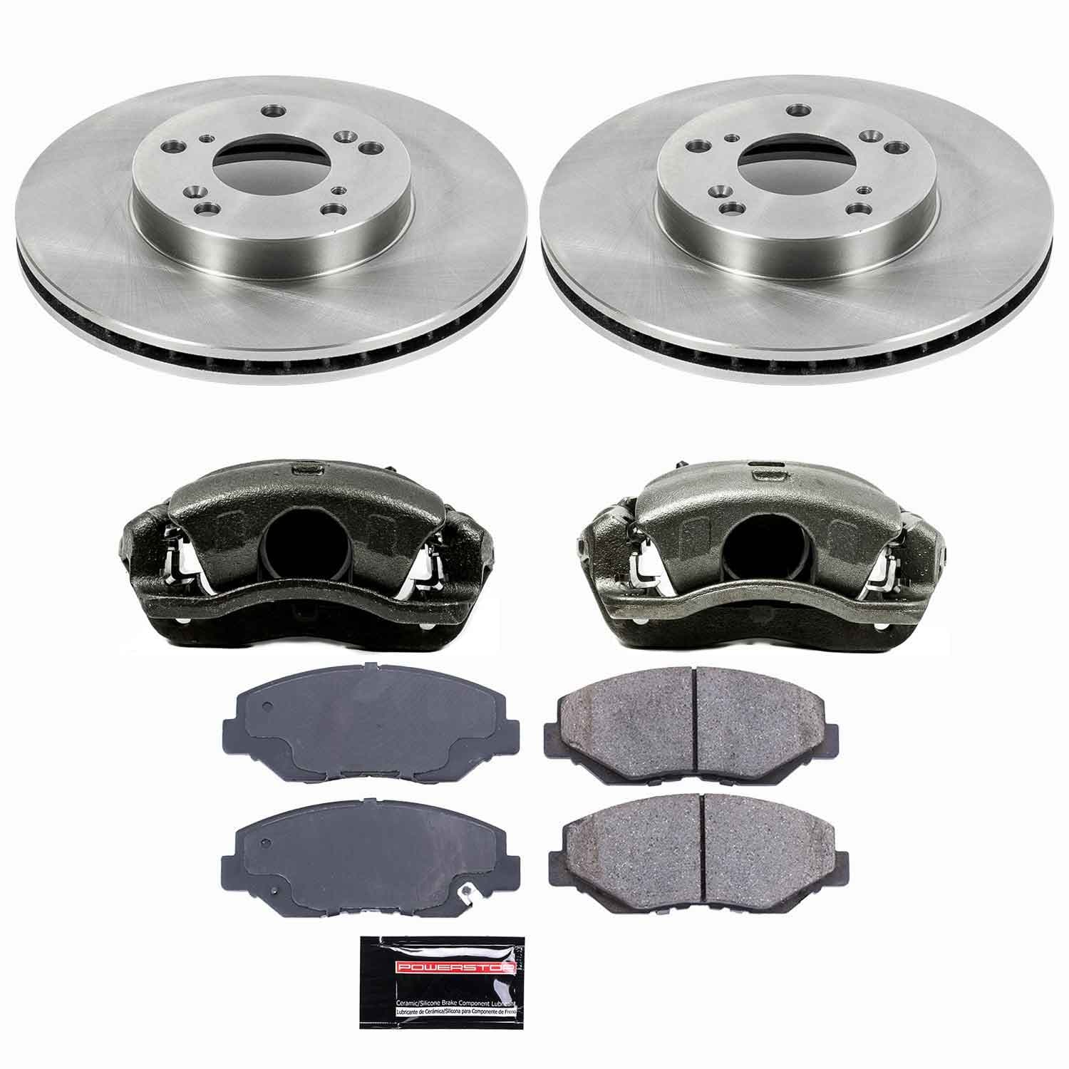 Power Stop - KCOE1043 - Front - Disc Brake Pad/Caliper and Rotor Kit image 1