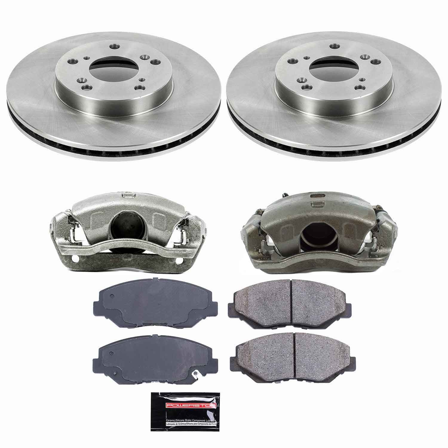 Power Stop - KCOE1043A - Front - Disc Brake Pad/Caliper and Rotor Kit image 1