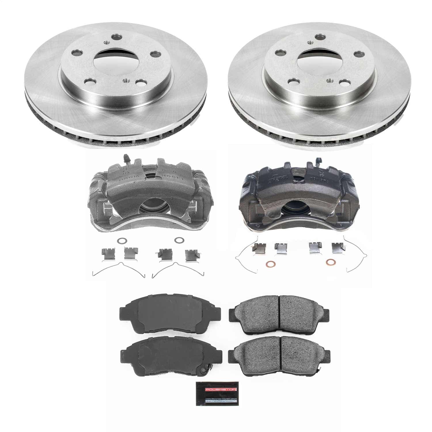 Power Stop - KCOE1052A - Front - Disc Brake Pad/Caliper and Rotor Kit image 1