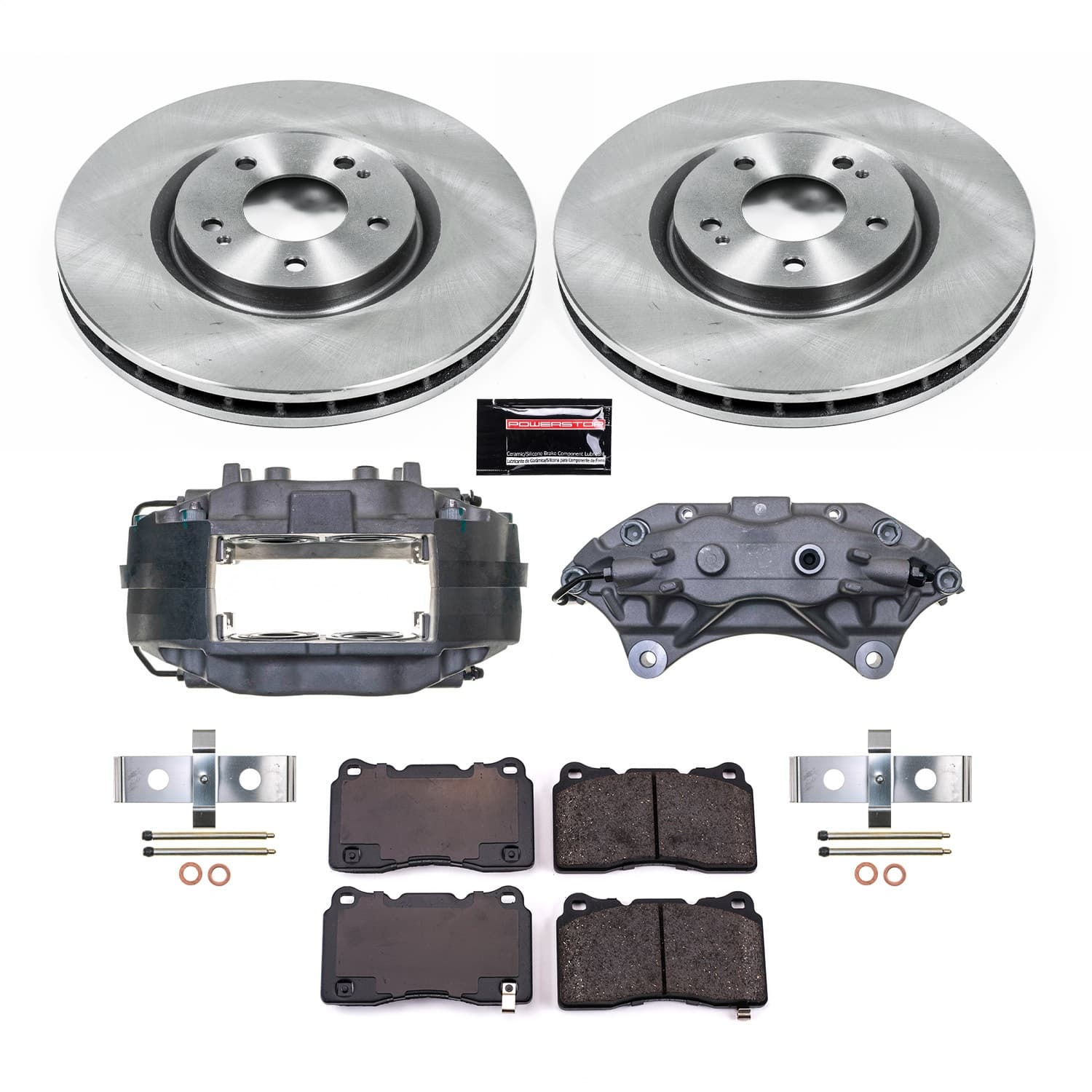 Power Stop - KCOE107 - Front - Disc Brake Pad/Caliper and Rotor Kit image 1