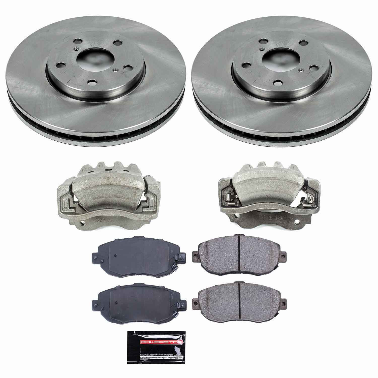 Power Stop - KCOE1077 - Front - Disc Brake Pad/Caliper and Rotor Kit image 1