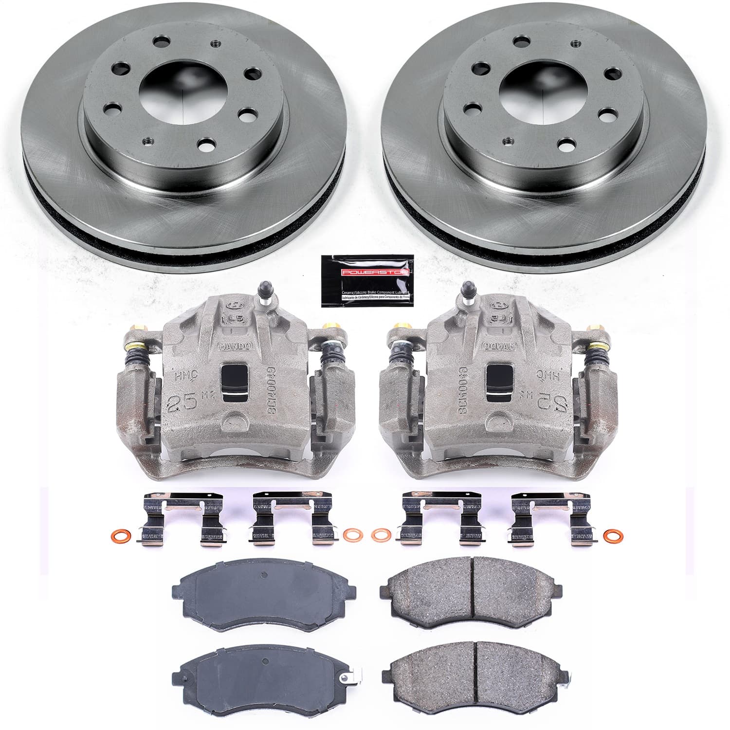 Power Stop - KCOE1087B - Front - Disc Brake Pad/Caliper and Rotor Kit image 1