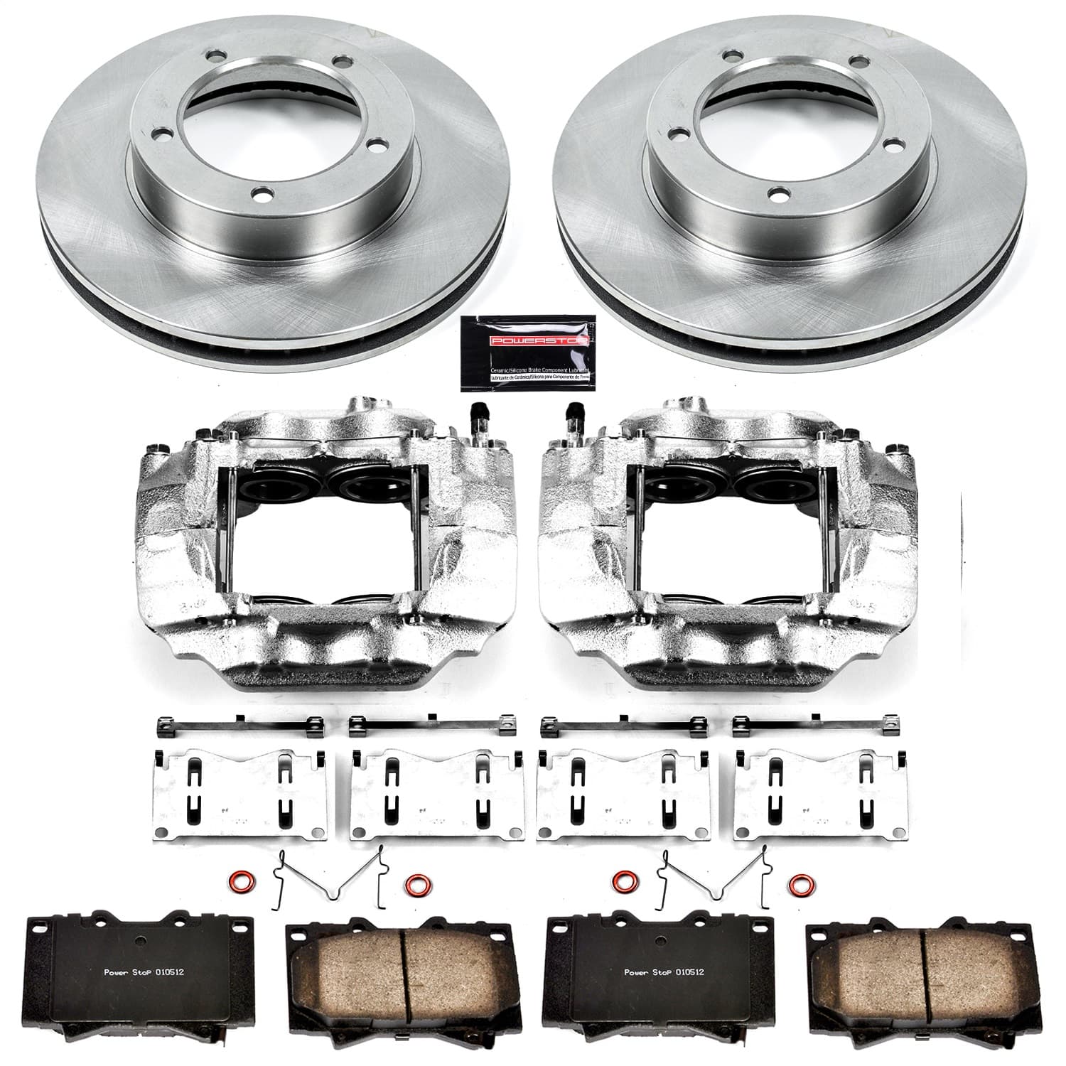 Power Stop - KCOE1132A - Front - Disc Brake Pad/Caliper and Rotor Kit image 1