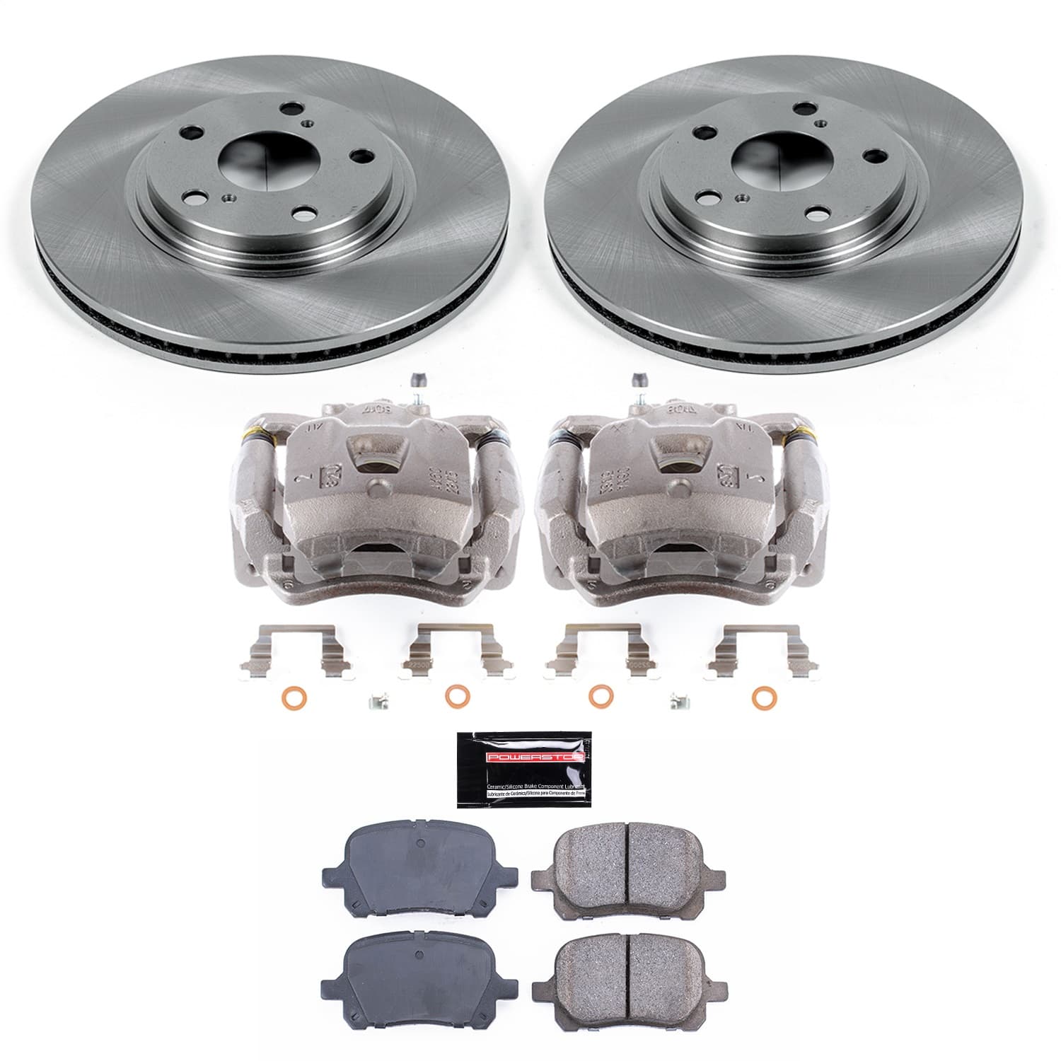 Power Stop - KCOE1135 - Front - Disc Brake Pad/Caliper and Rotor Kit image 1