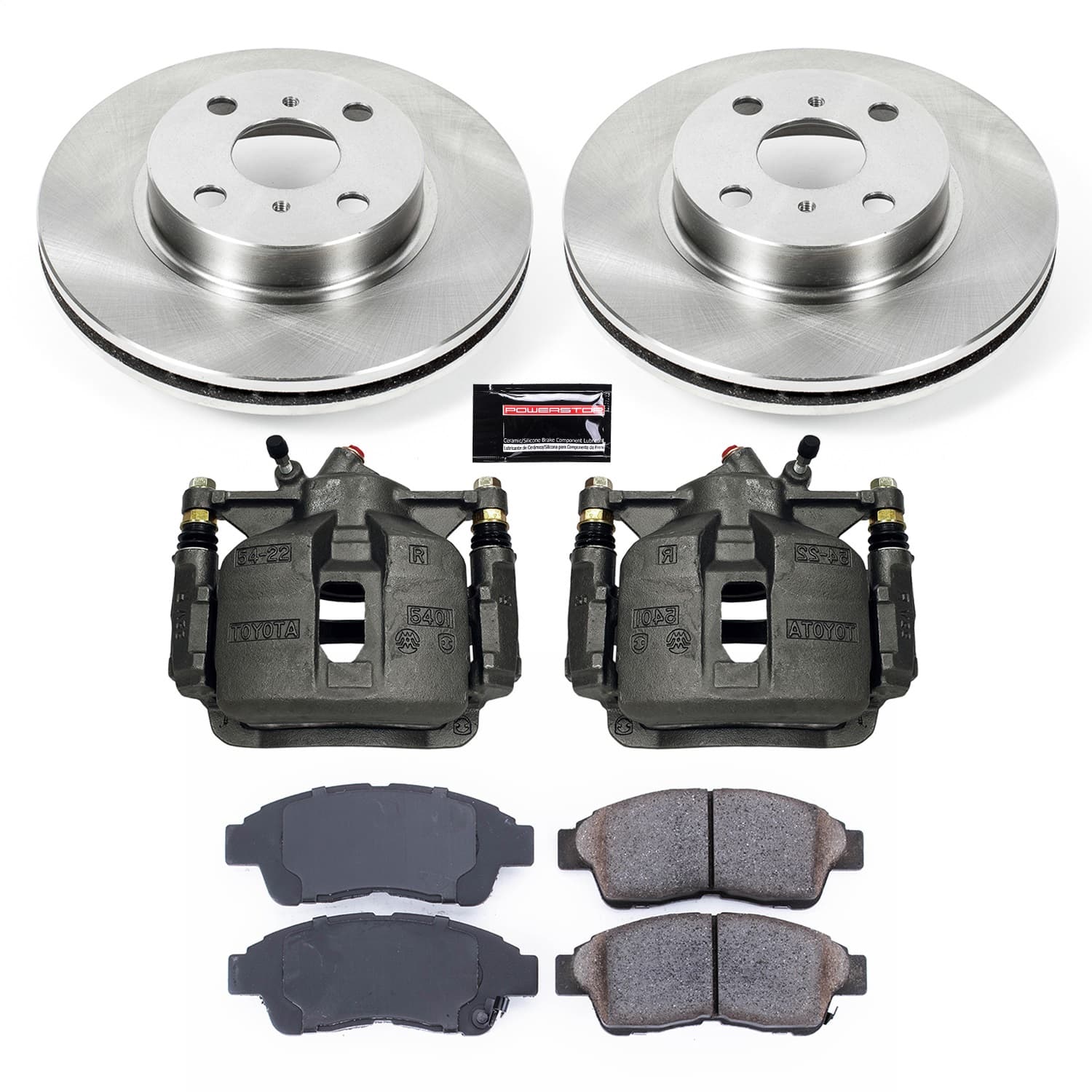 Power Stop - KCOE1151 - Front - Disc Brake Pad/Caliper and Rotor Kit image 1
