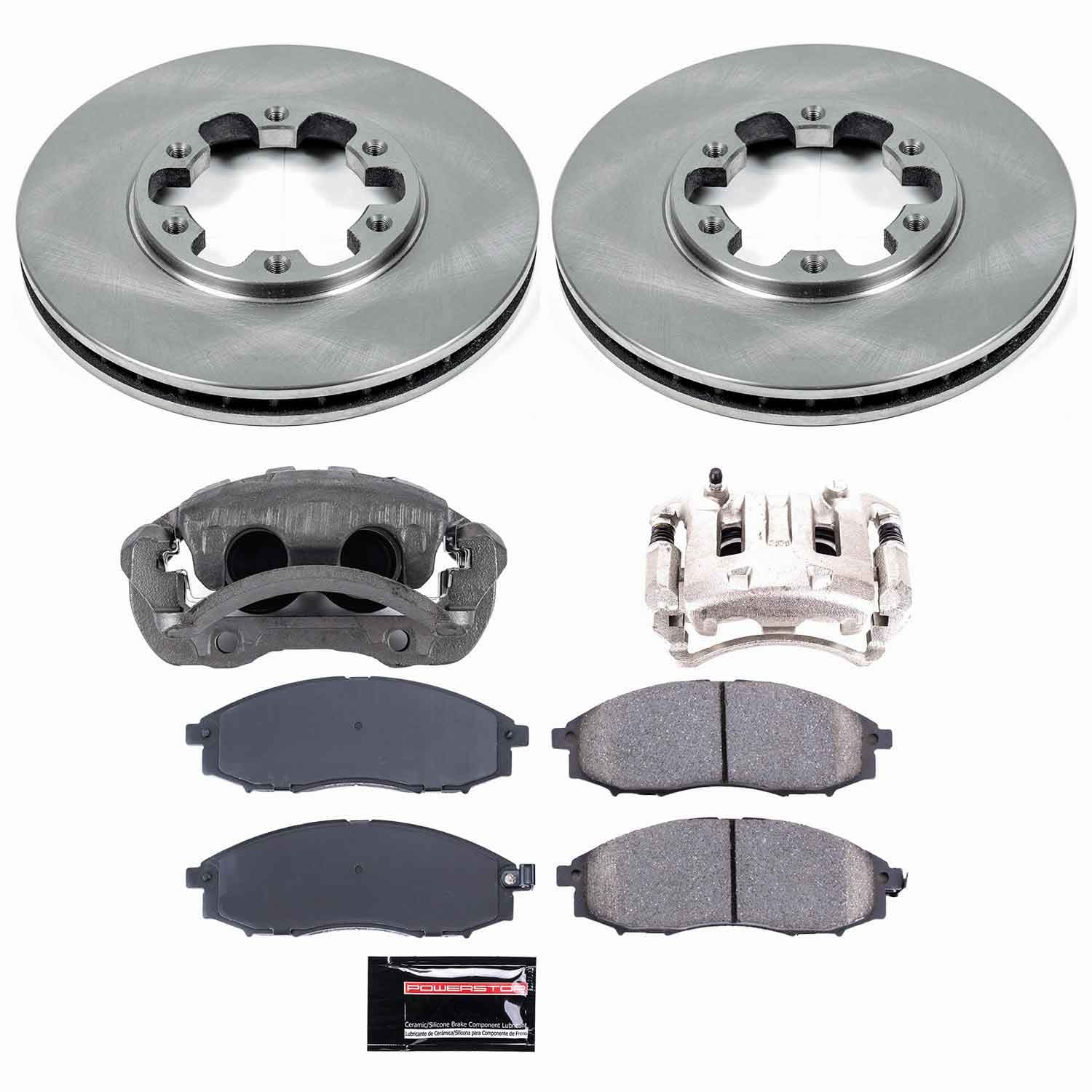 Power Stop - KCOE1176 - Front - Disc Brake Pad/Caliper and Rotor Kit image 1
