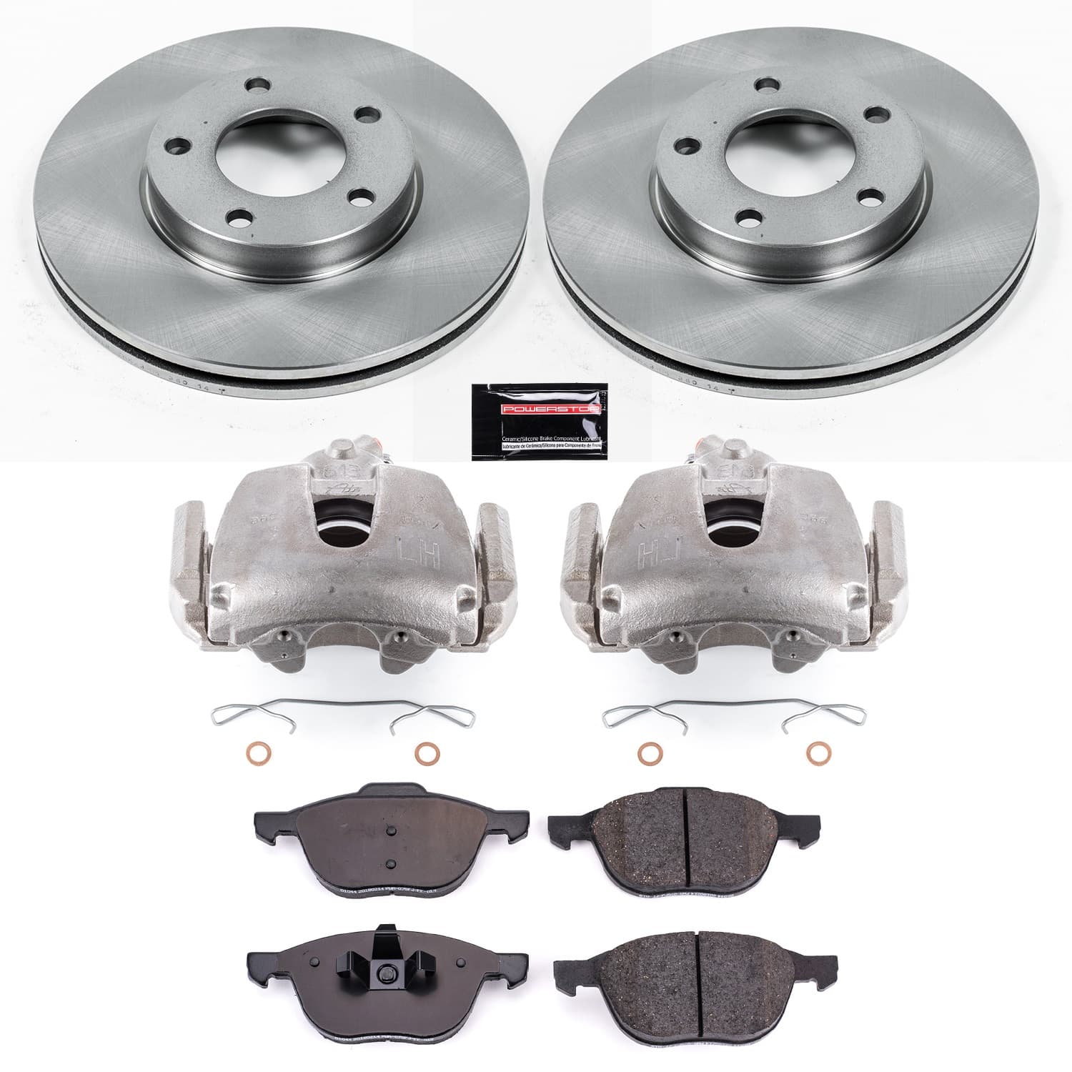 Power Stop - KCOE120A - Front - Disc Brake Pad/Caliper and Rotor Kit image 1