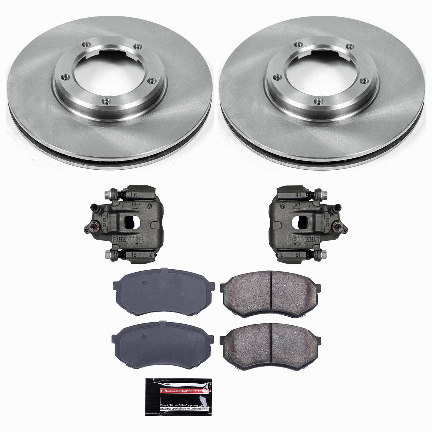 Power Stop - KCOE1232 - Front - Disc Brake Pad/Caliper and Rotor Kit image 1