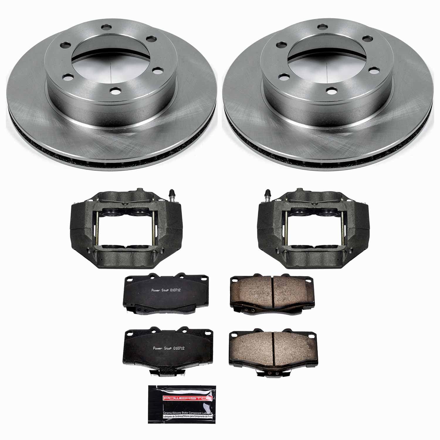 Power Stop - KCOE1233A - Front - Disc Brake Pad/Caliper and Rotor Kit image 1