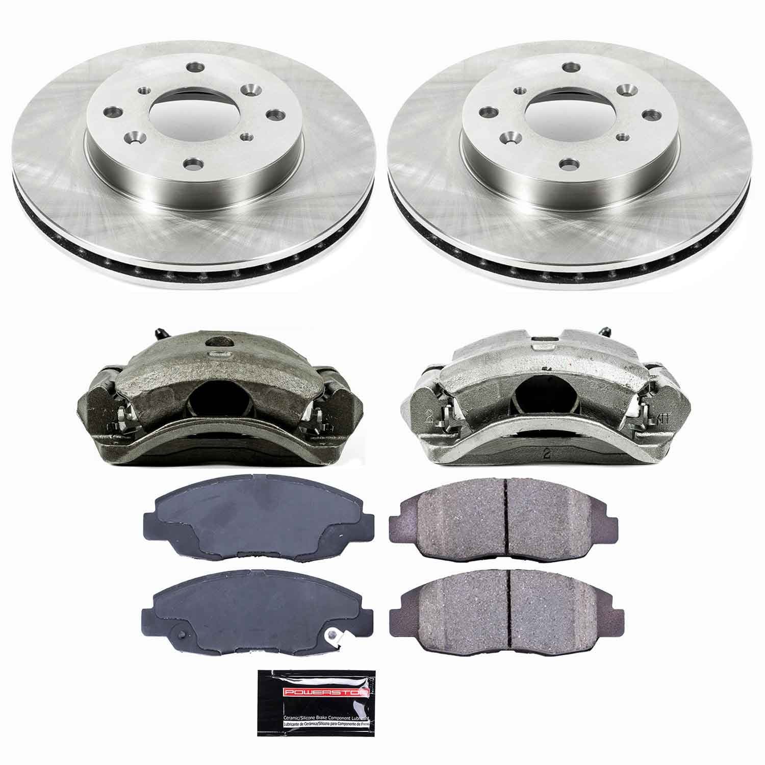 Power Stop - KCOE1239 - Front - Disc Brake Pad/Caliper and Rotor Kit image 1