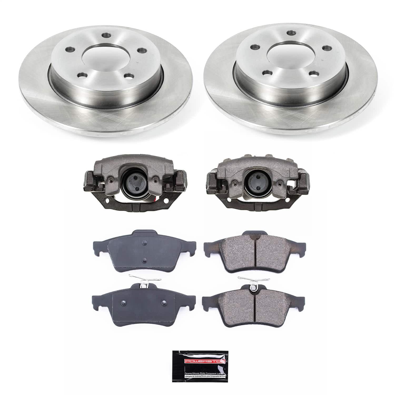 Power Stop - KCOE123A - Rear - Disc Brake Pad/Caliper and Rotor Kit image 1