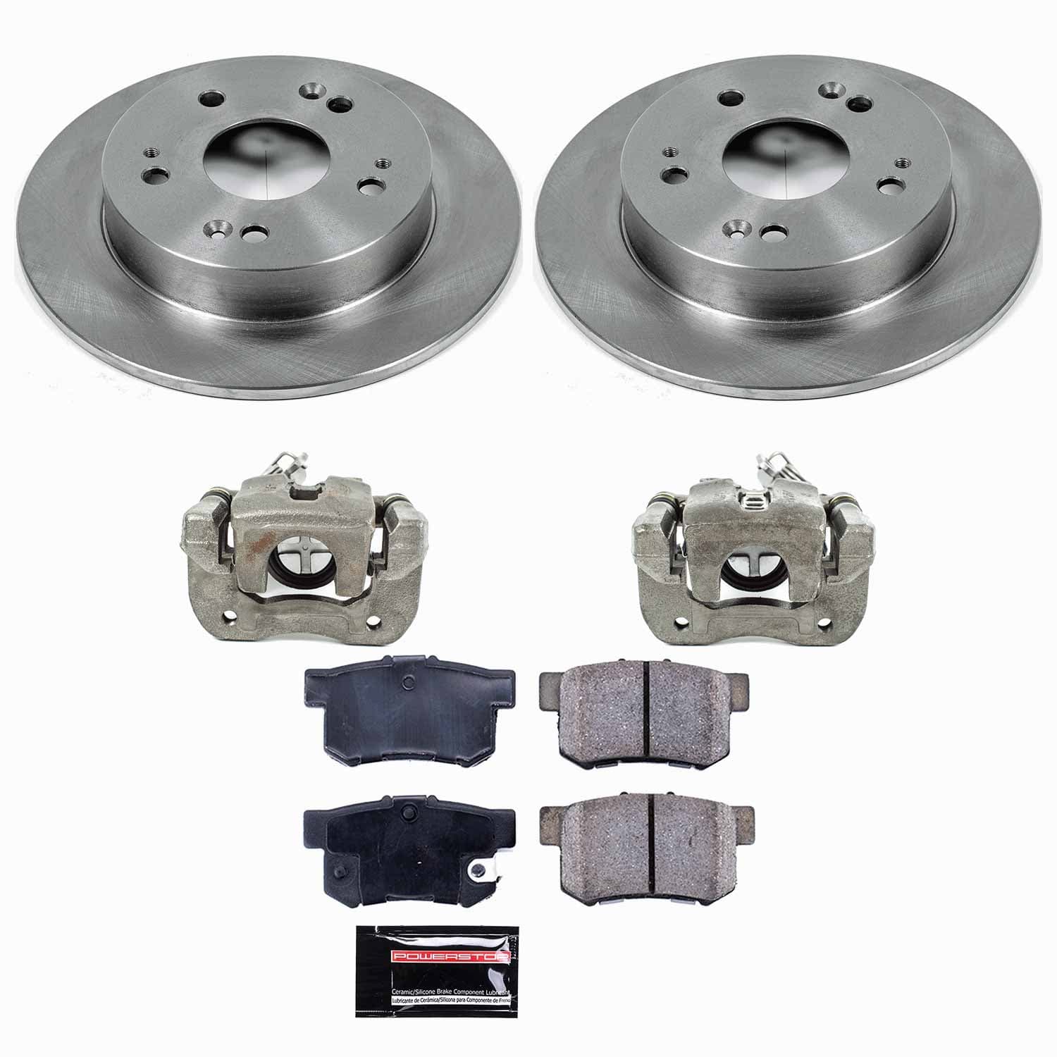 Power Stop - KCOE1243B - Rear - Disc Brake Pad/Caliper and Rotor Kit image 1