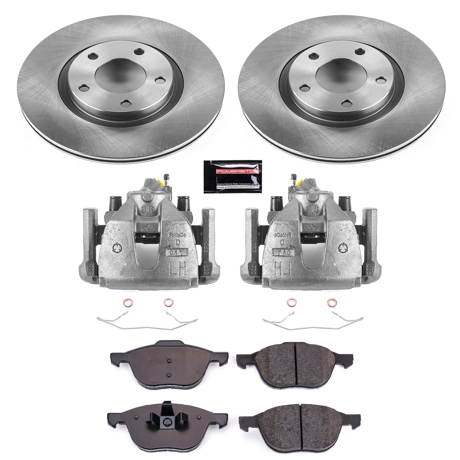Power Stop - KCOE125C - Front - Disc Brake Pad/Caliper and Rotor Kit image 1
