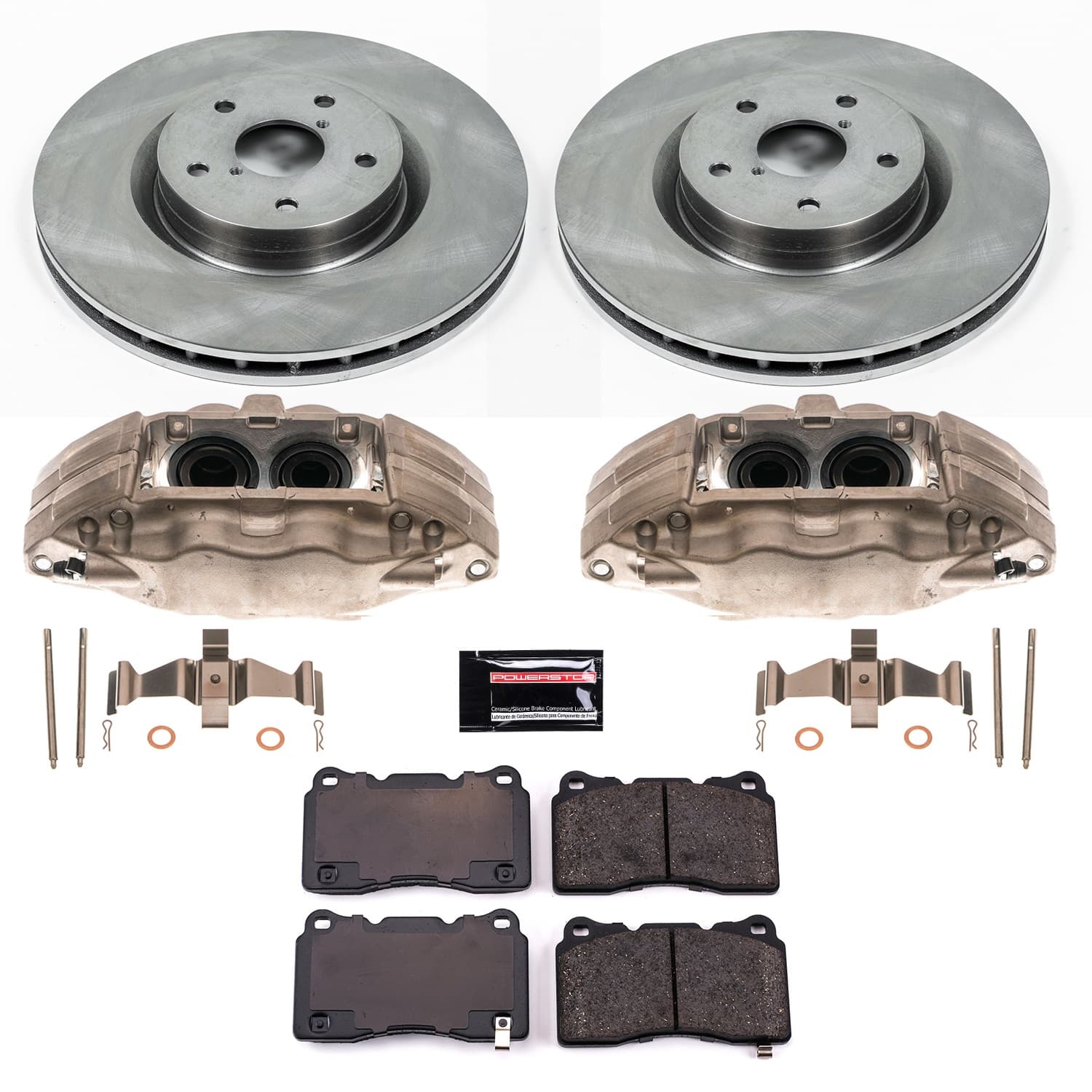 Power Stop - KCOE131 - Front - Disc Brake Pad/Caliper and Rotor Kit image 1
