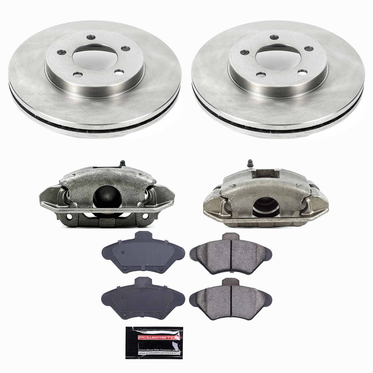 Power Stop - KCOE1325 - Front - Disc Brake Pad/Caliper and Rotor Kit image 1