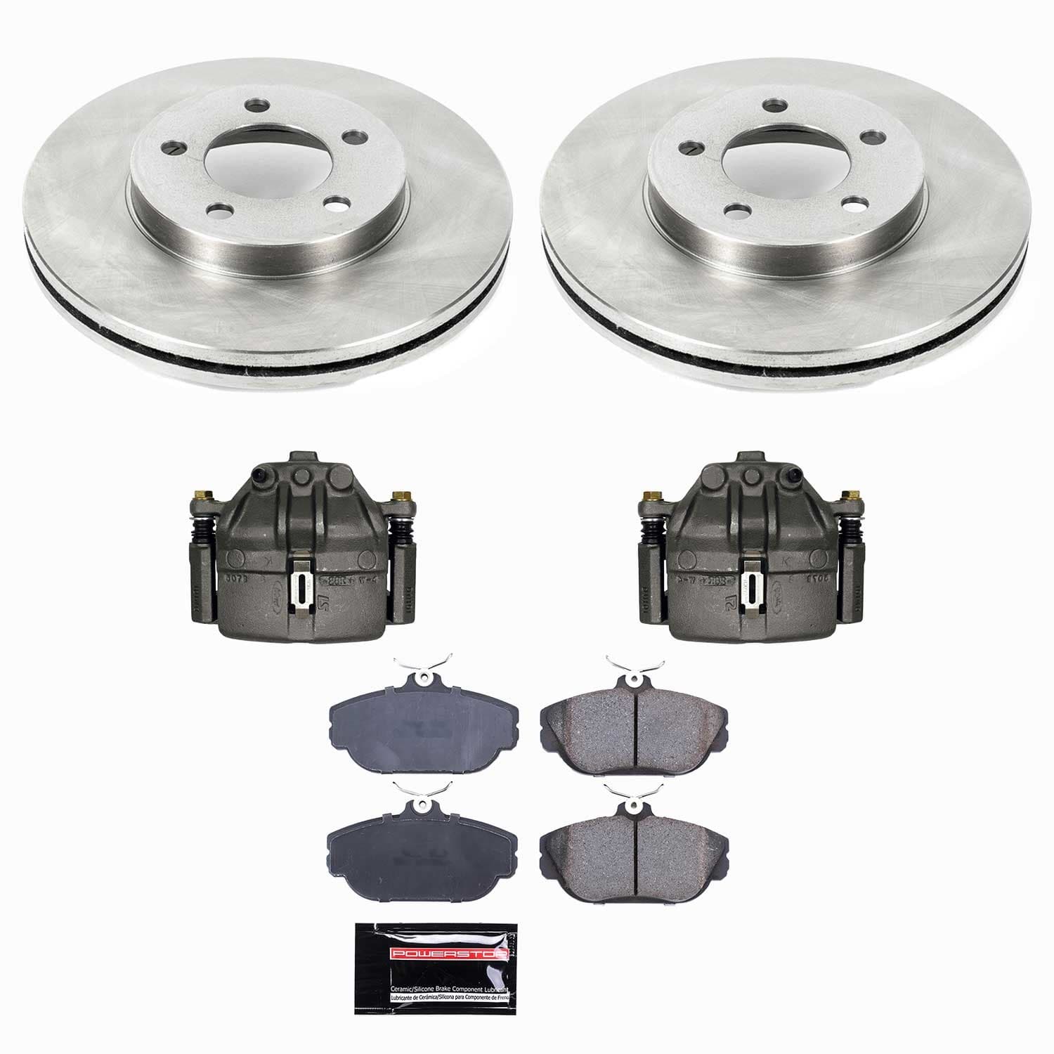 Power Stop - KCOE1327 - Front - Disc Brake Pad/Caliper and Rotor Kit image 1