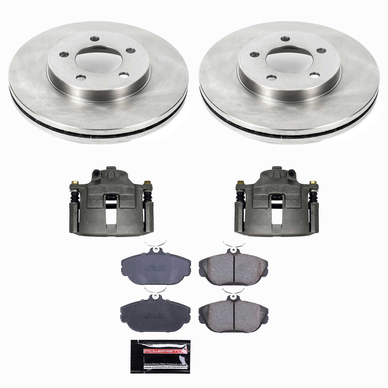 Power Stop - KCOE1327B - Front - Disc Brake Pad/Caliper and Rotor Kit image 1