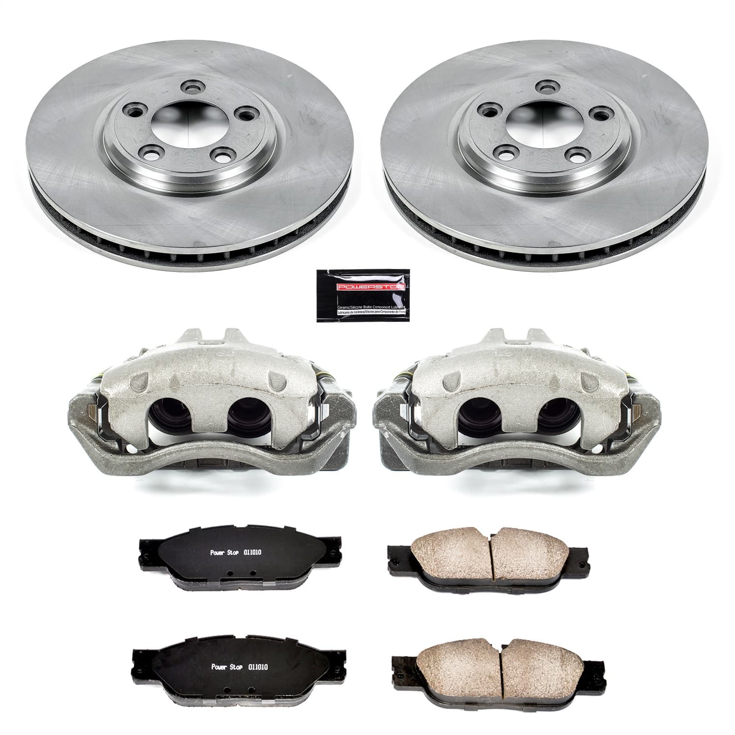 Power Stop - KCOE1349 - Front - Disc Brake Pad/Caliper and Rotor Kit image 1