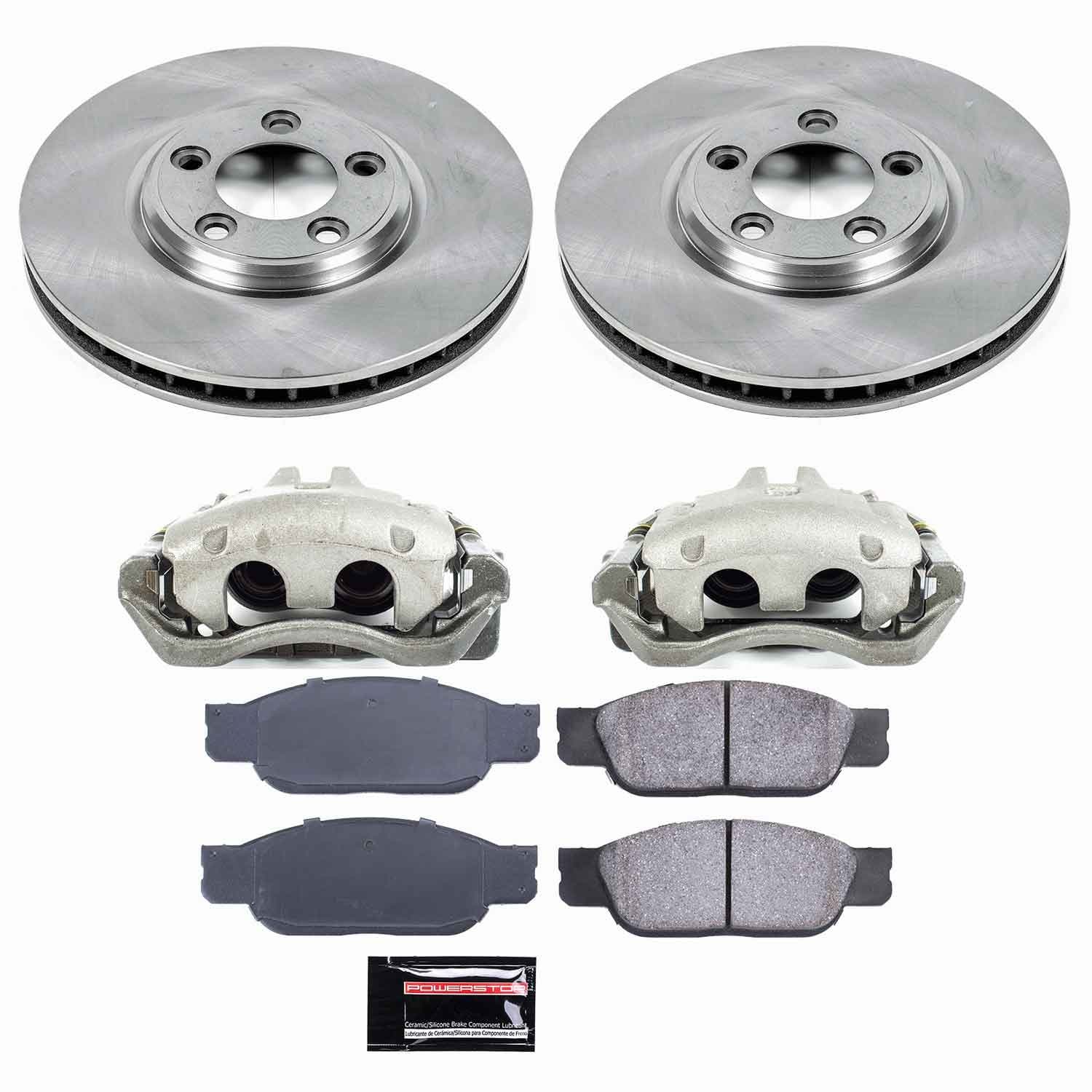 Power Stop - KCOE1351 - Front - Disc Brake Pad/Caliper and Rotor Kit image 1