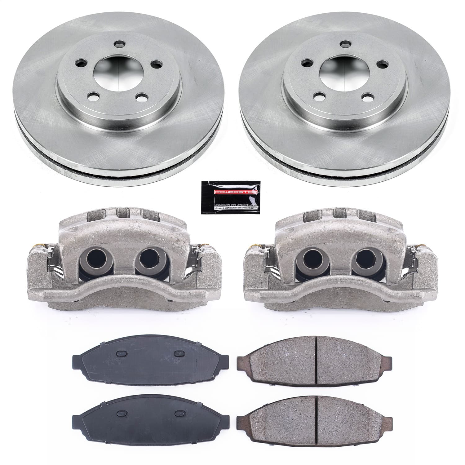 Power Stop - KCOE1364 - Front - Disc Brake Pad/Caliper and Rotor Kit image 1