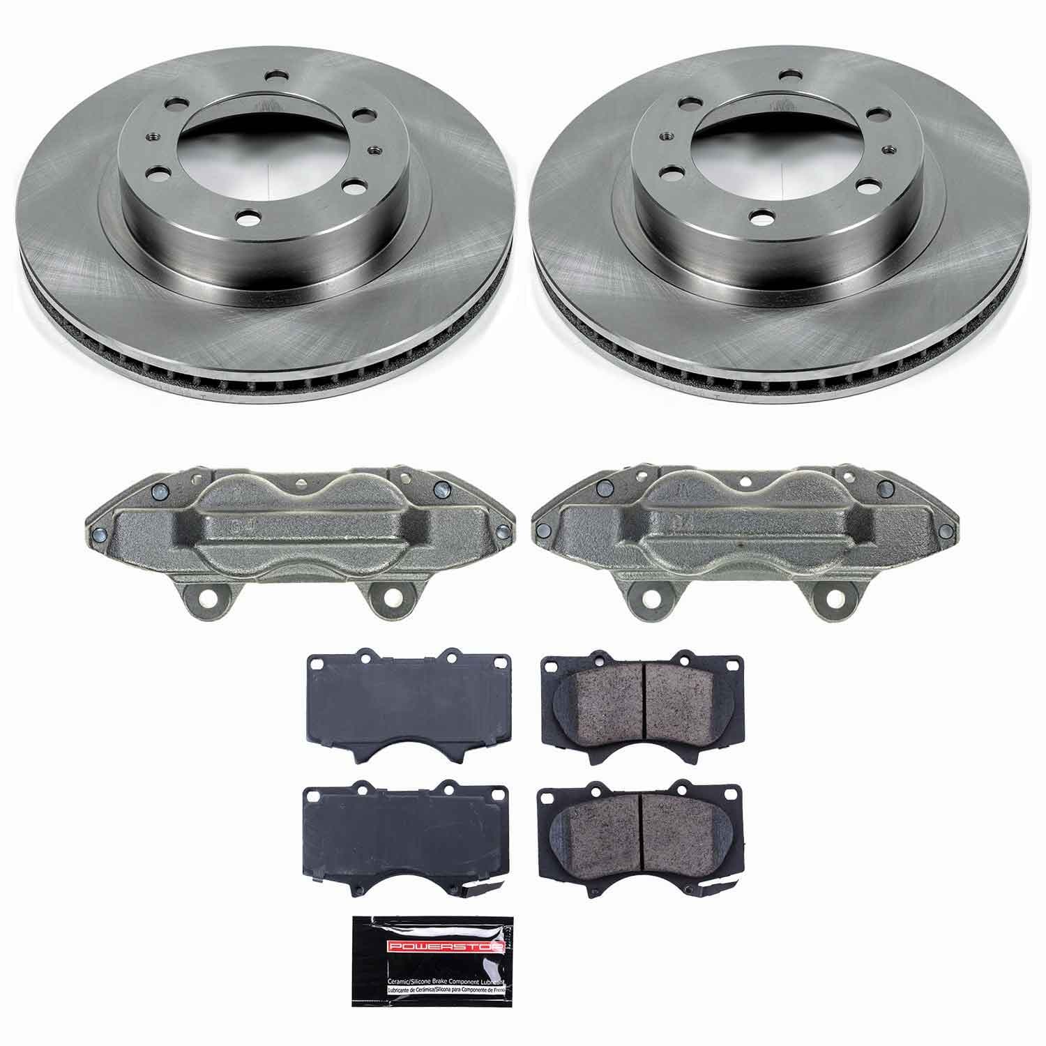 Power Stop - KCOE137 - Front - Disc Brake Pad/Caliper and Rotor Kit image 1